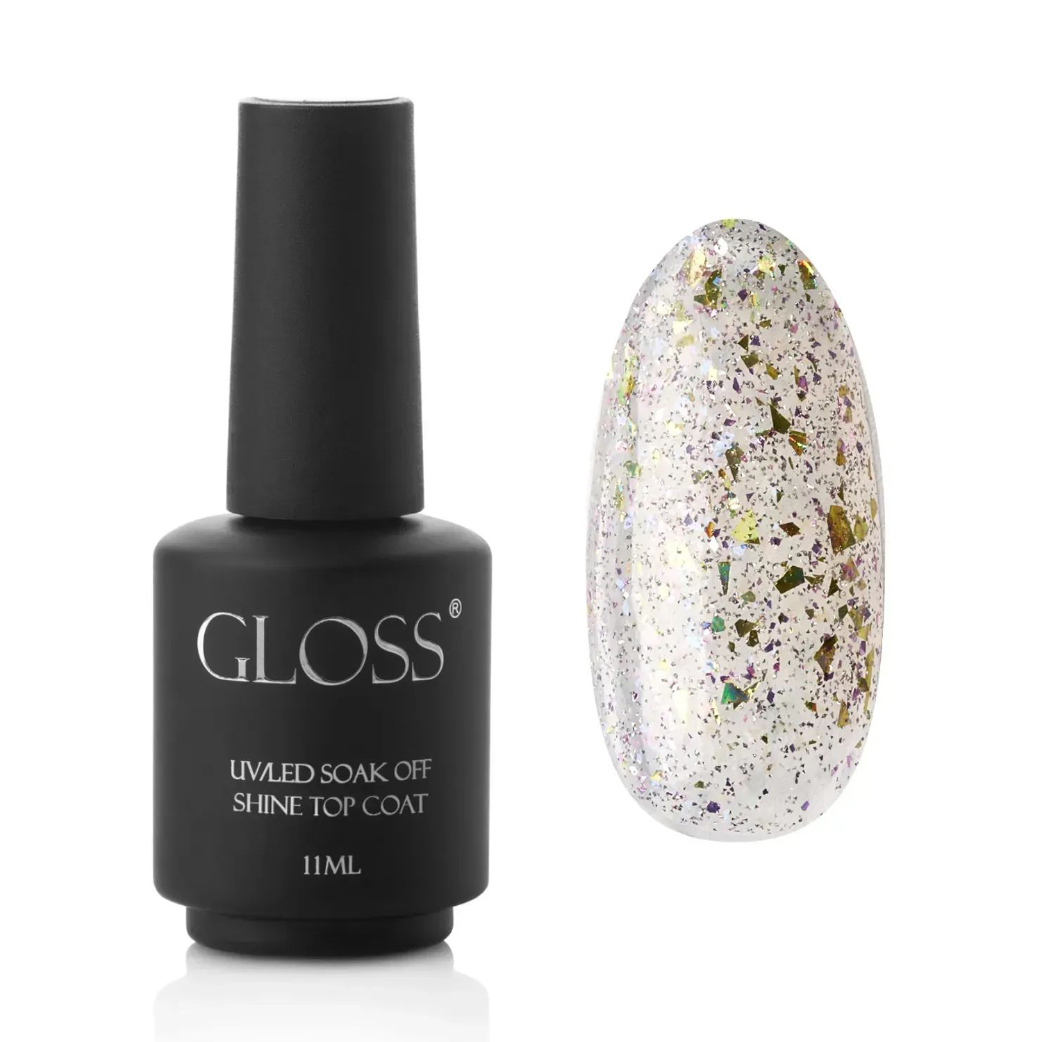 Топ для гель-лаку Gloss UV/LED Soak Off Shine Top Coat, Radiance, 11 мл