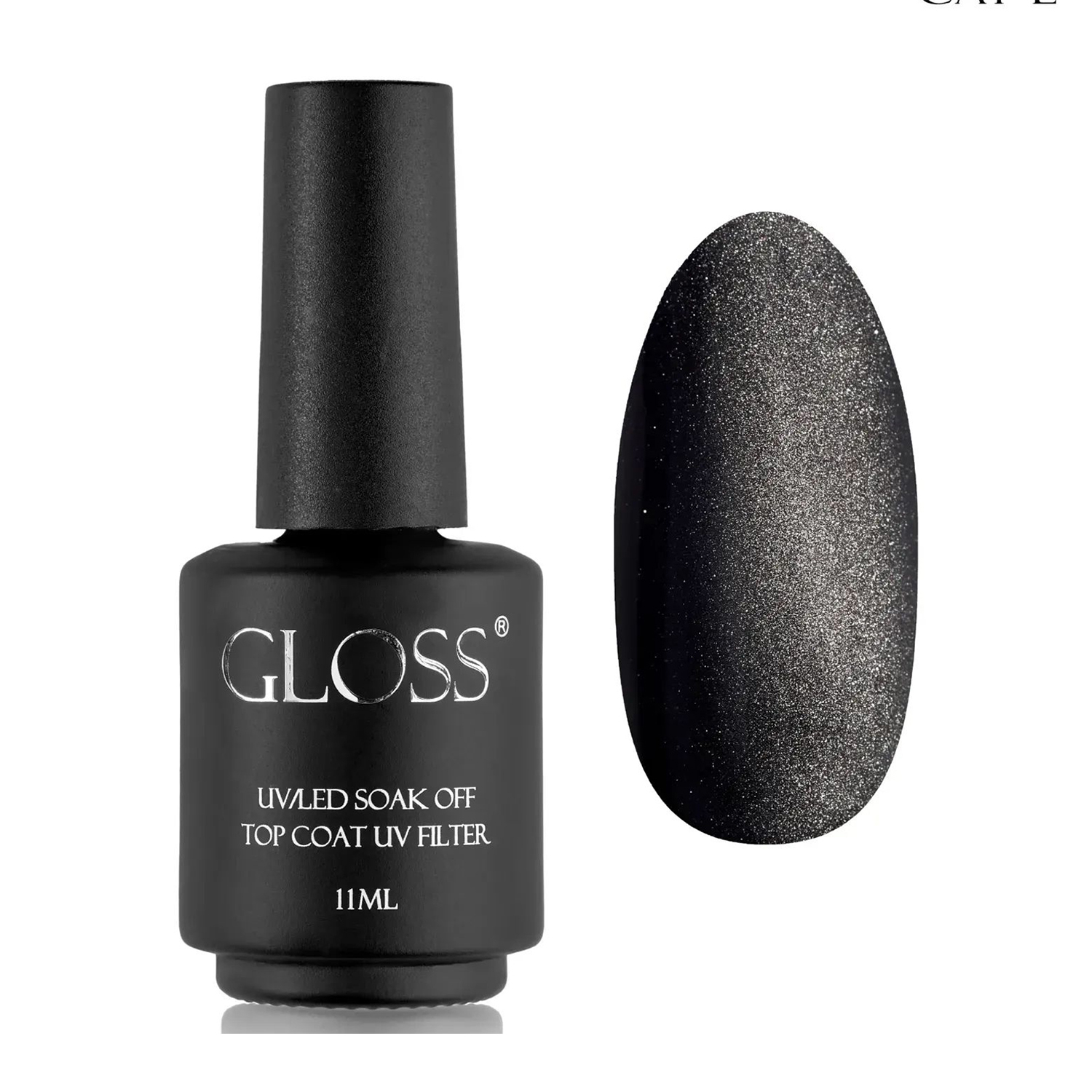 Топ для гель-лаку Gloss UV/LED Soak Off Top Coat UV Filter, Cat Eye, 11 мл