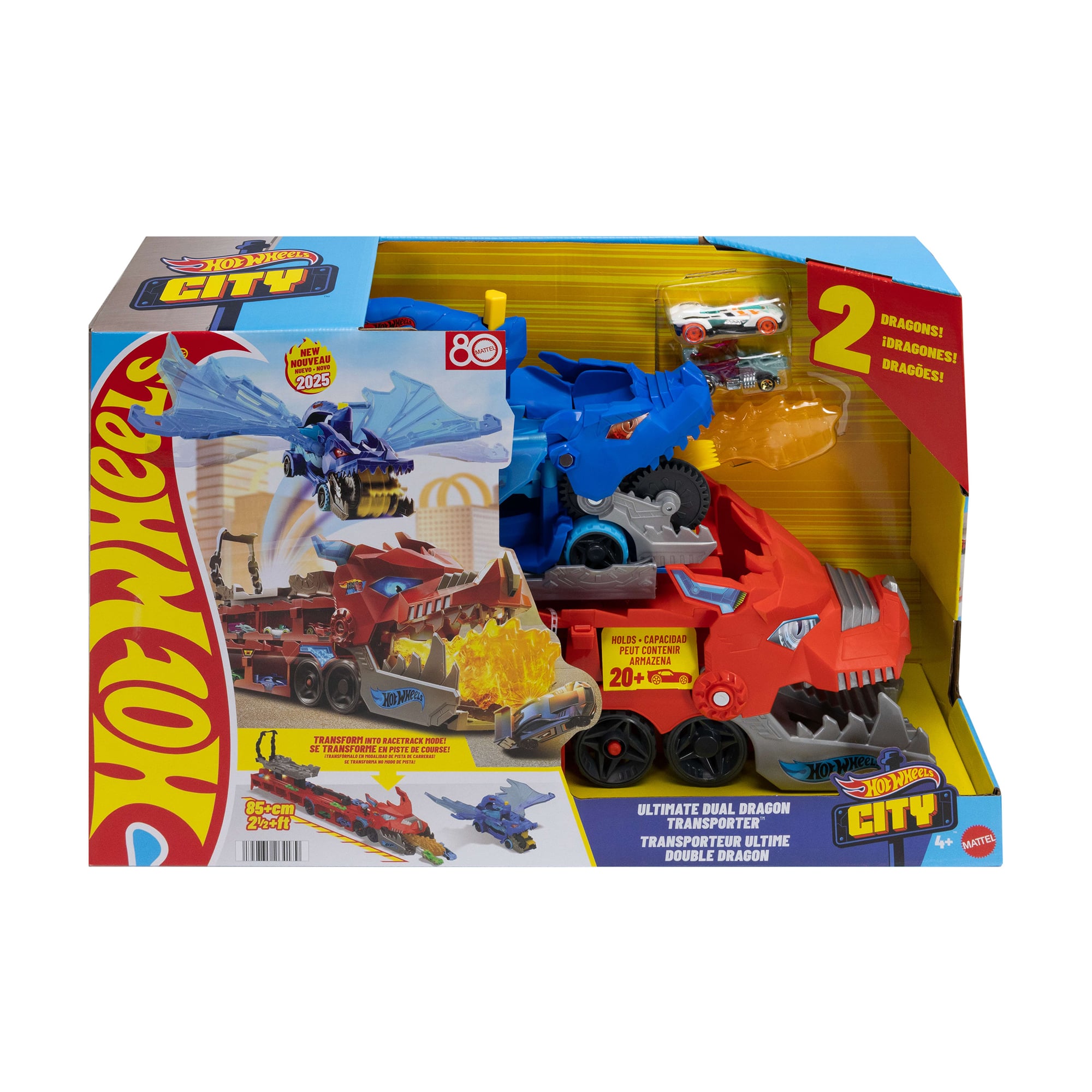Транспортер-трансформер Hot Wheels Два дракони, від 4 років, 33.3*51*13.5 см (JBM72)