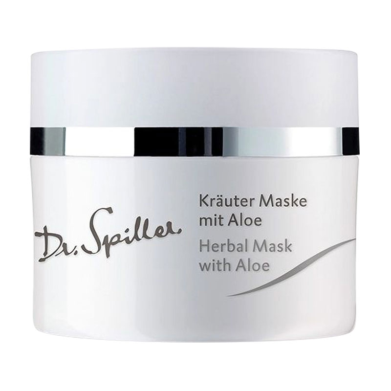 Трав'яна маска для обличчя Dr. Spiller Herbal Mask With Aloe для проблемної шкіри, з алое вера, 50 мл