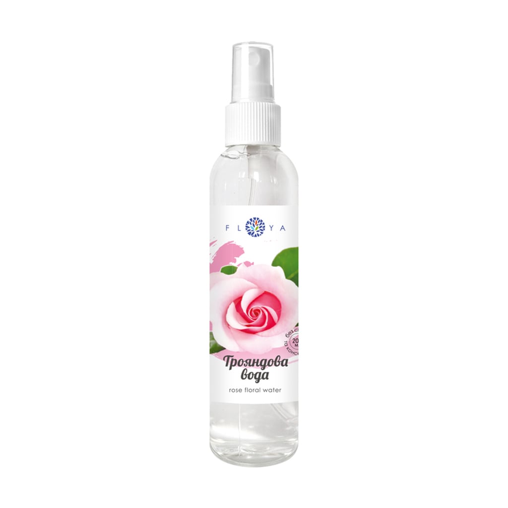 Трояндова вода для обличчя Floya Rose Floral Water, 200 мл