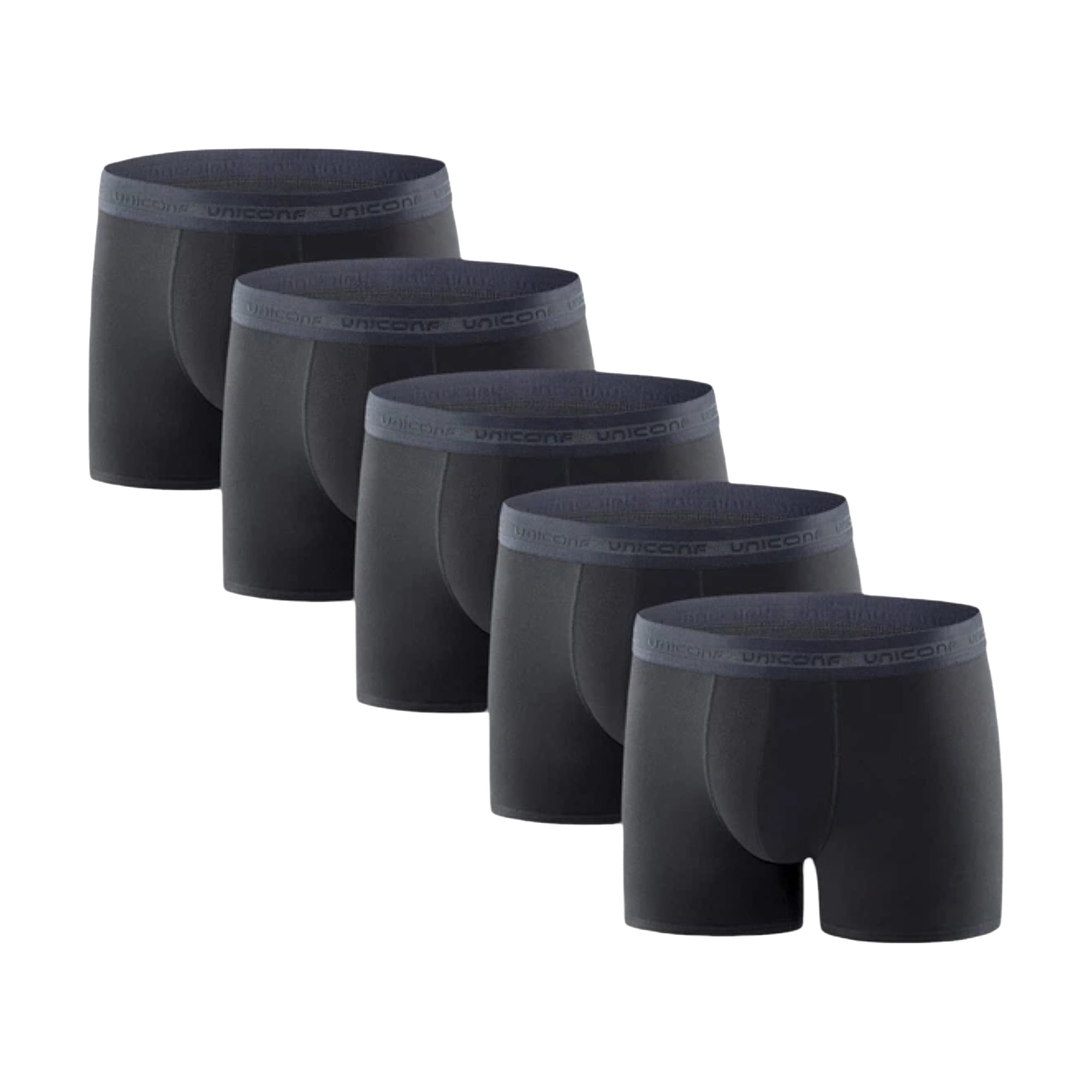 Труси-боксери чоловічі Uniconf UBB08, Black, розмір 2XL, 5 шт