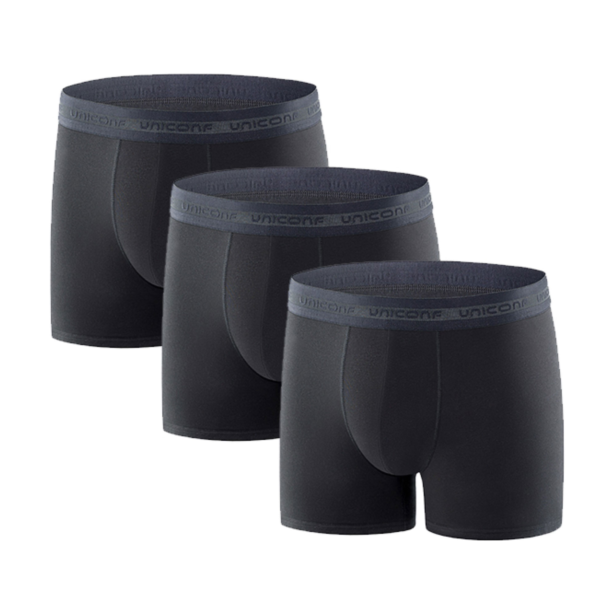 Труси-боксери чоловічі Uniconf UBB08, Black, розмір L, 3 шт
