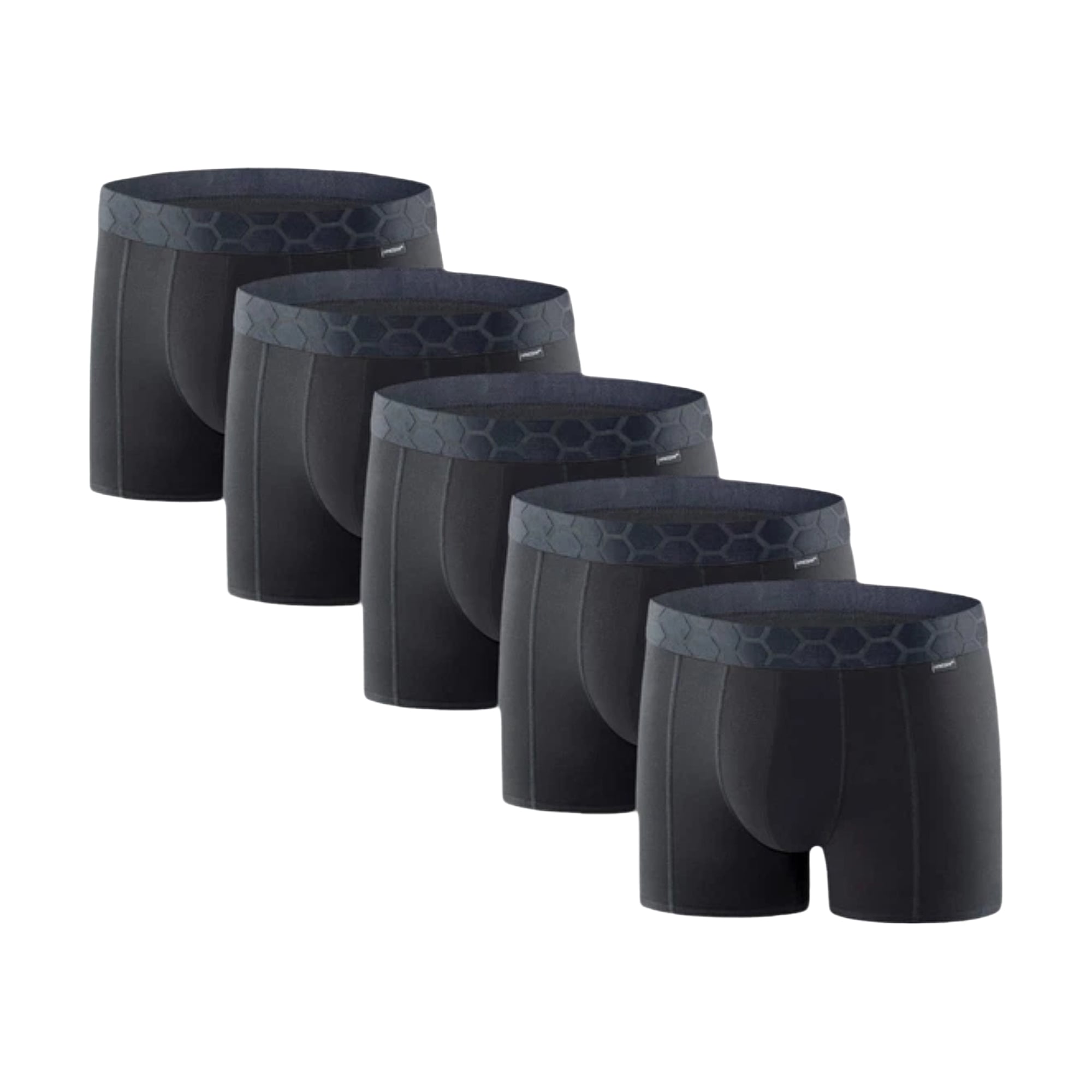 Труси-боксери чоловічі Uniconf UBB116, Black, розмір L, 5 шт