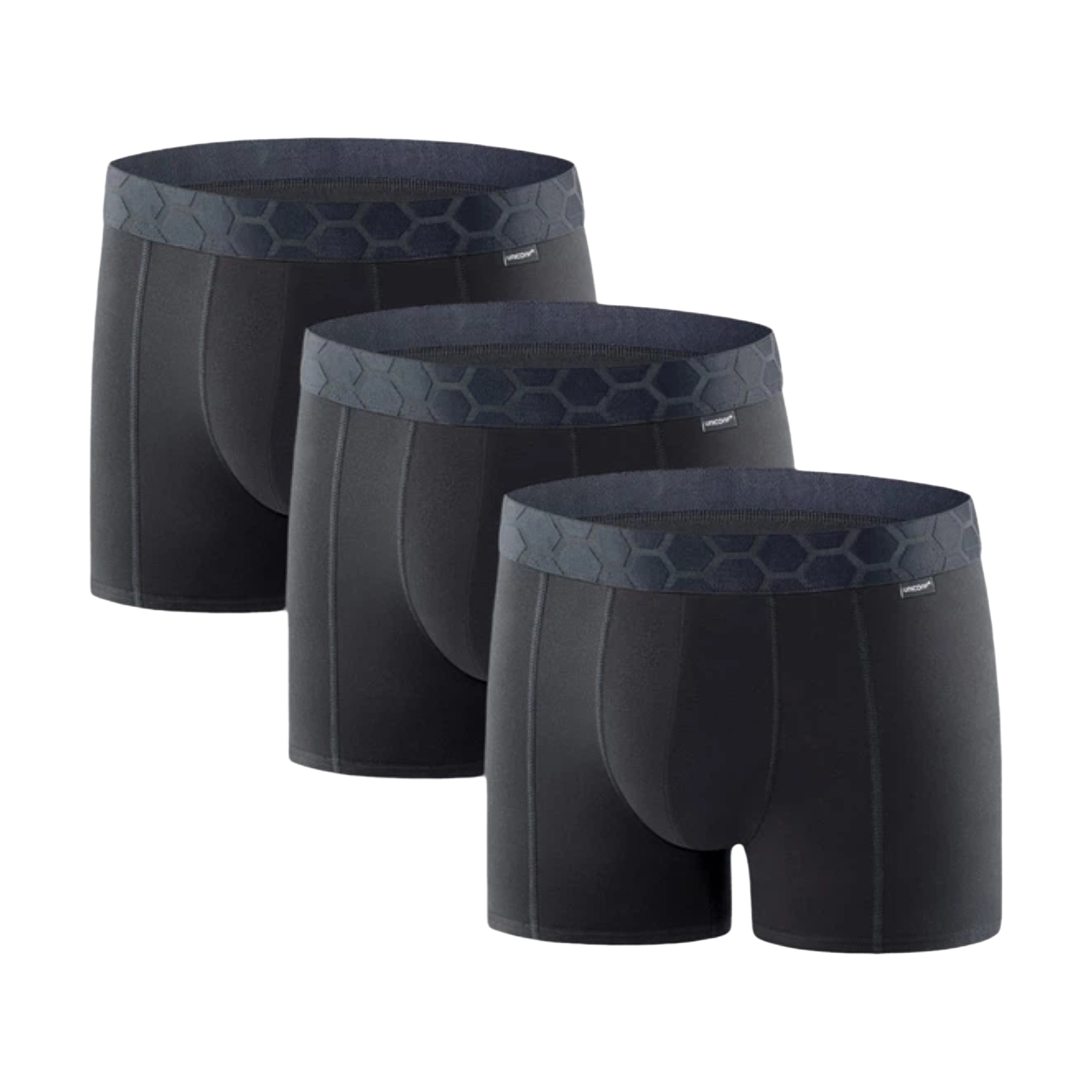 Труси-боксери чоловічі Uniconf UBB116, Black, розмір XL, 3 шт