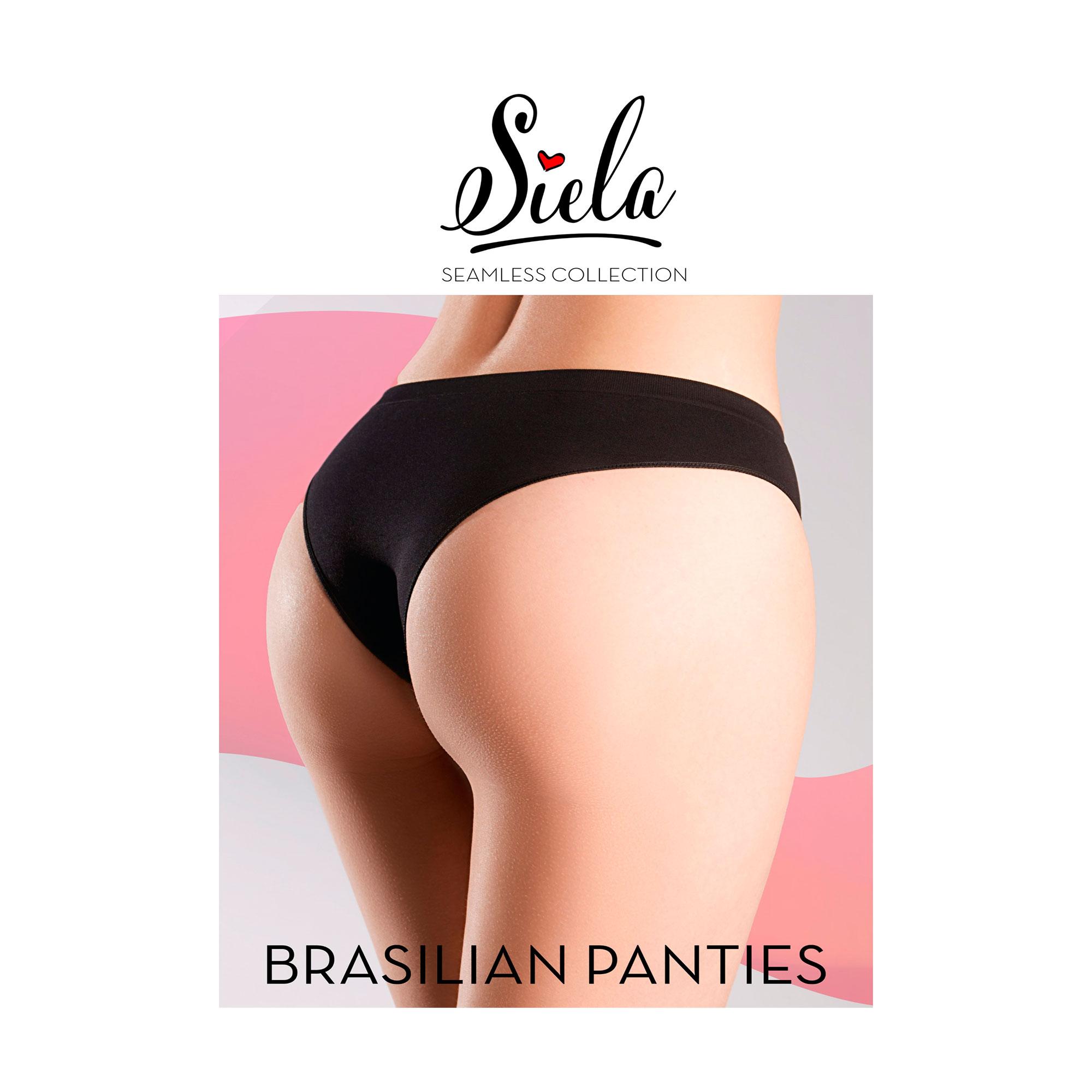 Труси бразиліана жіночі Siela Brasilian Briefs чорні, розмір S/M