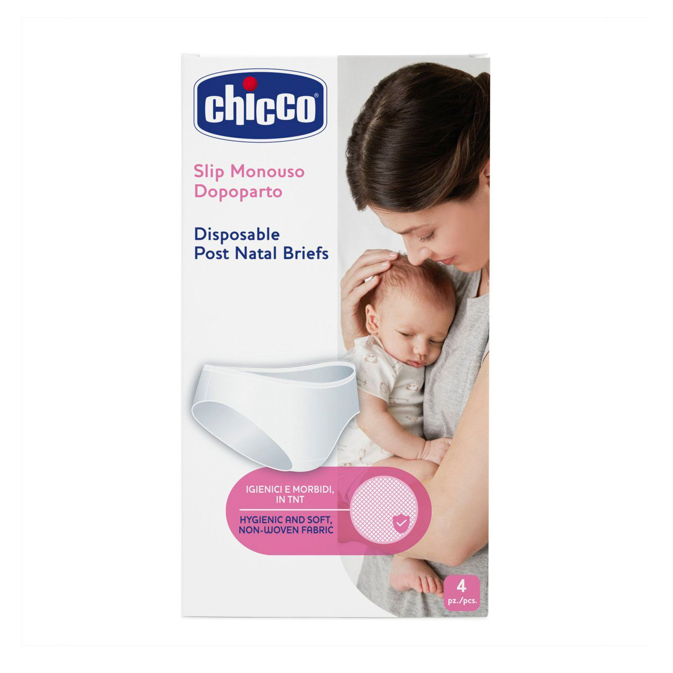 Труси одноразові Chicco післяпологові, розмір 4, 4 шт