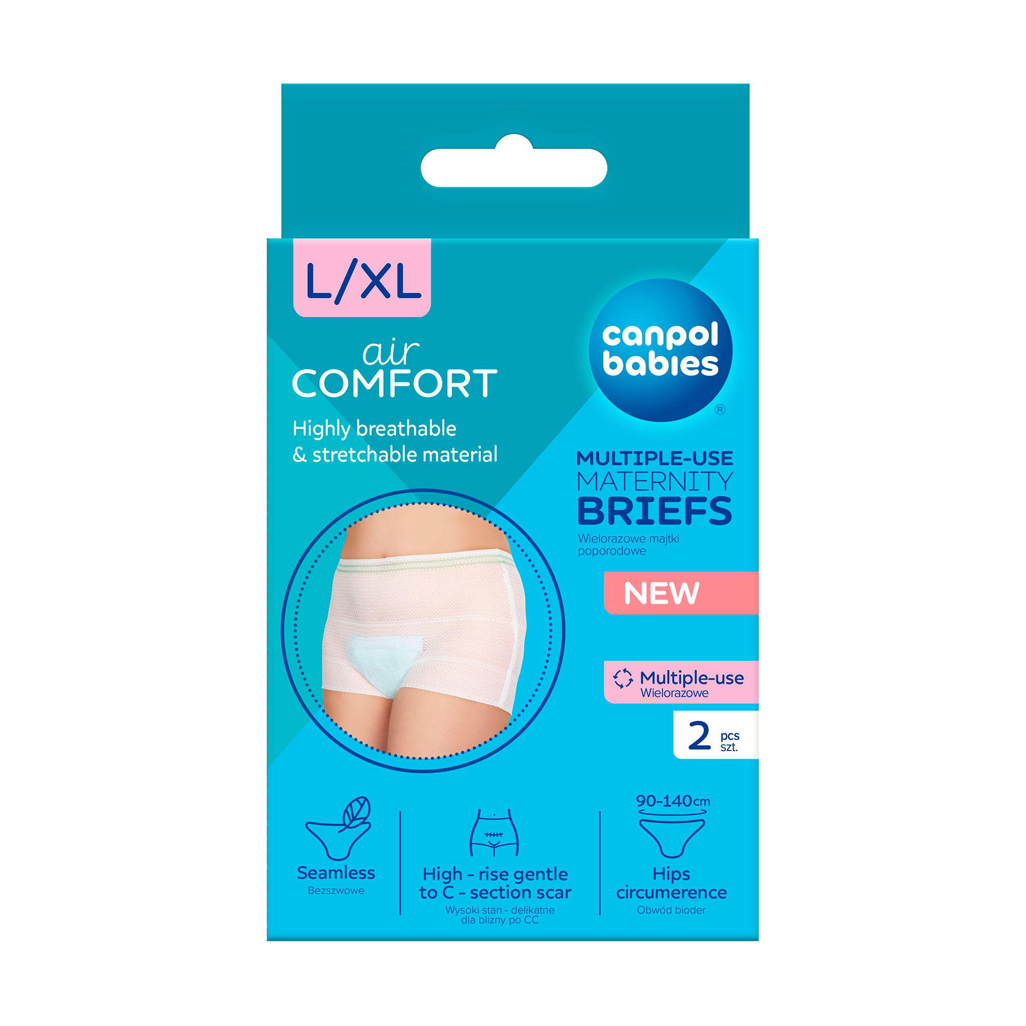 Труси післяпологові Canpol Babies багаторазові, розмір L/XL, 2 шт (73/002)