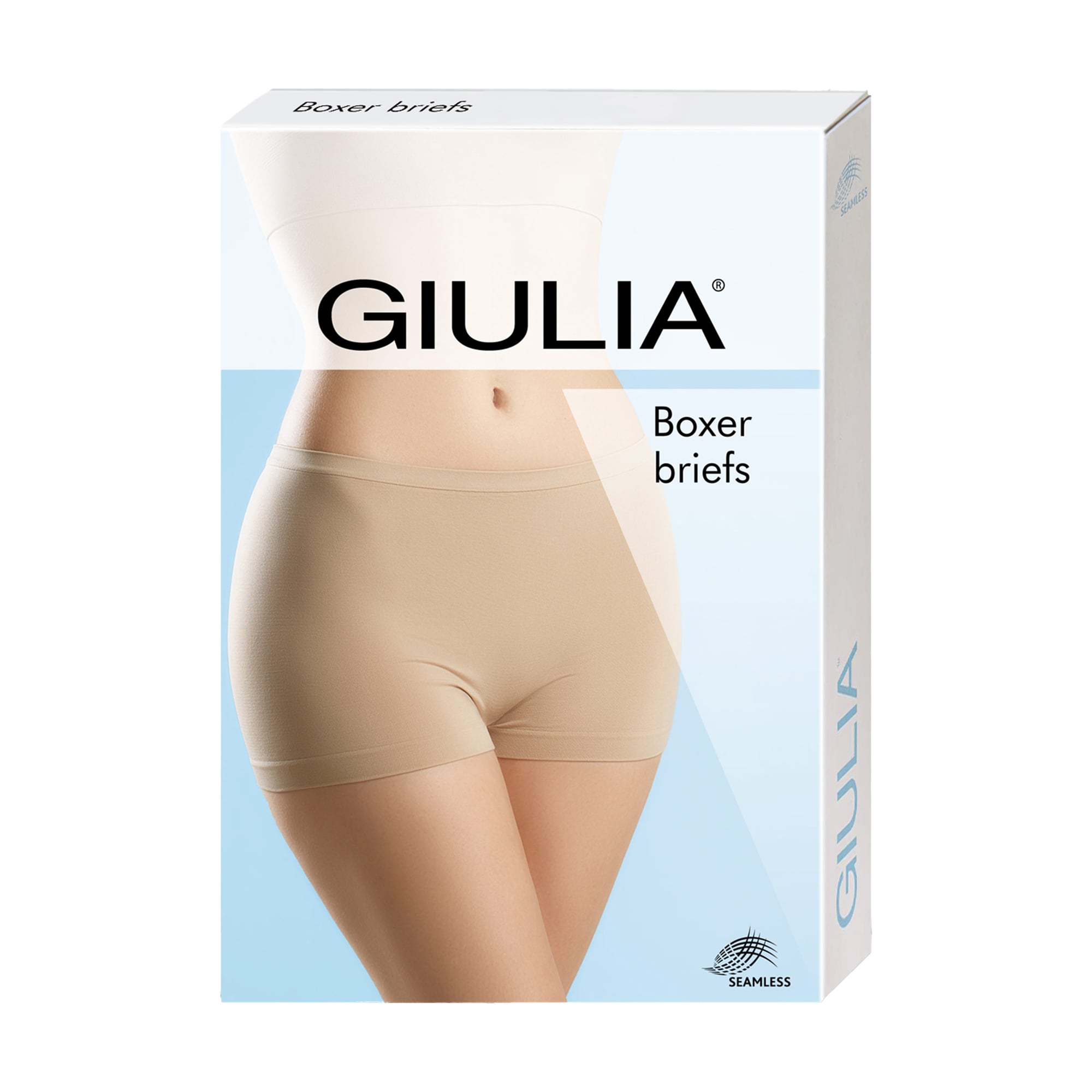 Труси-шортики жіночі Giulia Boxer Briefs, White, розмір S/M