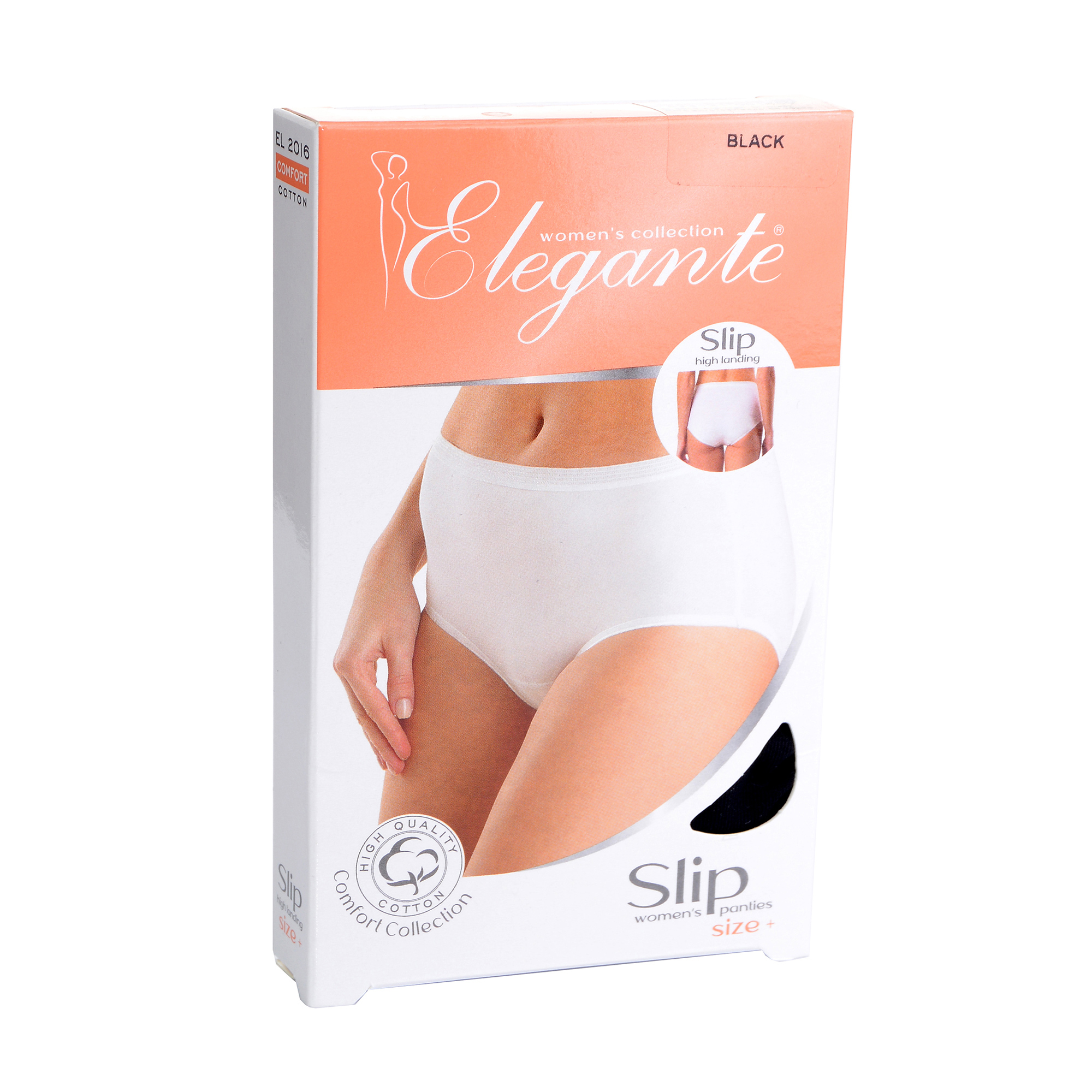 Труси-сліпи жіночі Elegante EL 2016 Slip High, Black, розмір XXL