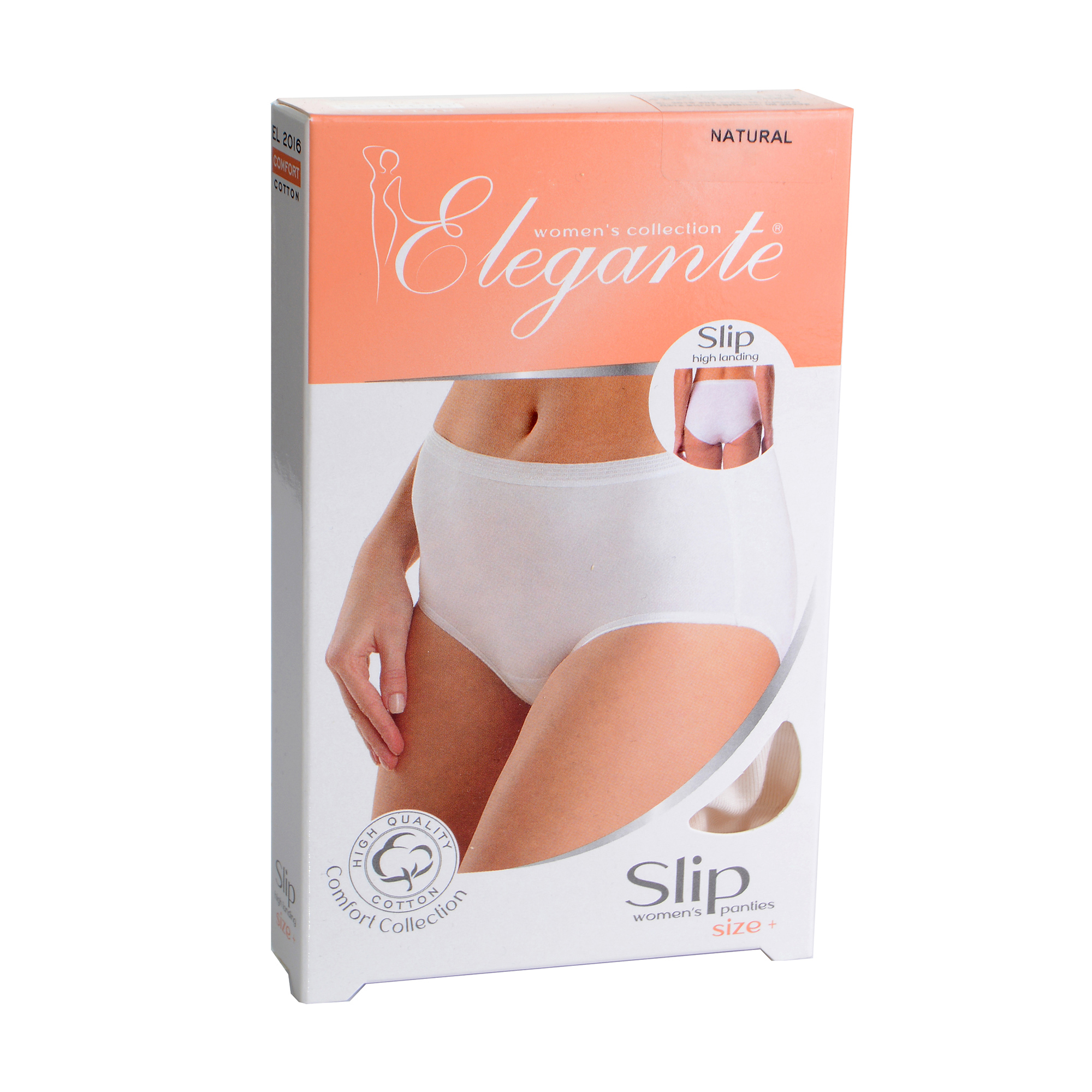 Труси-сліпи жіночі Elegante EL 2016 Slip High, Natural, розмір XXL