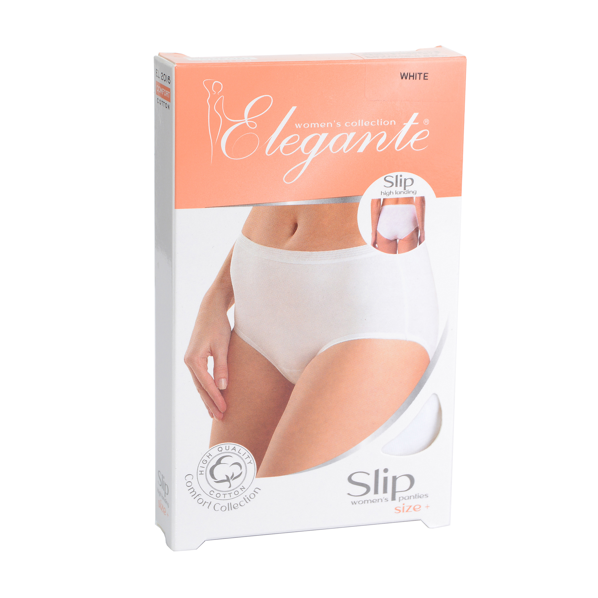 Труси-сліпи жіночі Elegante EL 2016 Slip High, White, розмір XXL