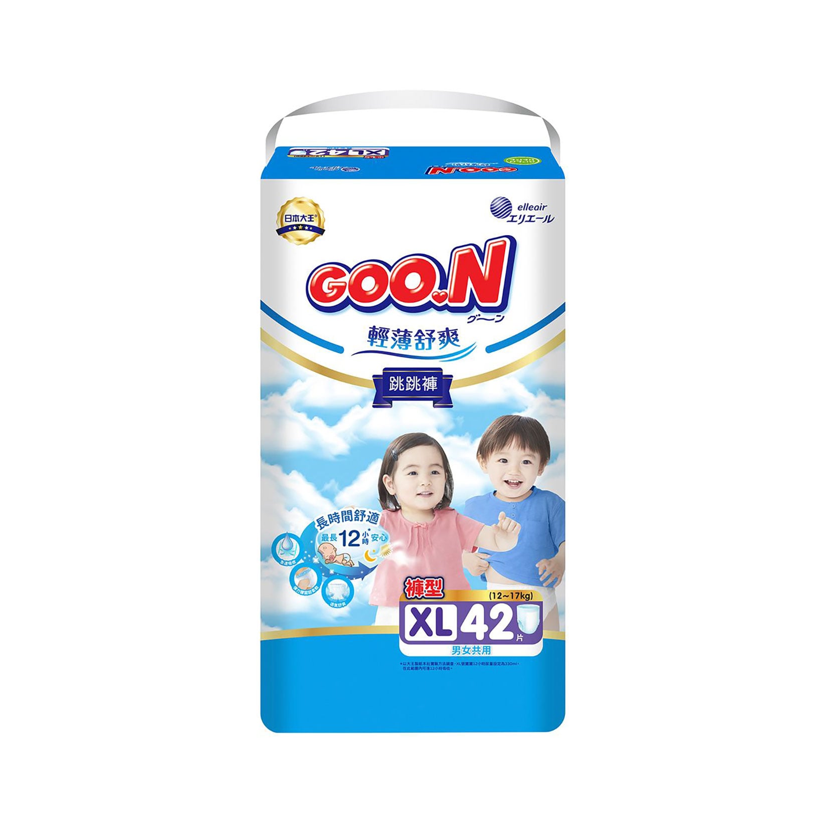 Трусики-підгузки Goo.N Slim &amp; Comfortable розмір 5XL (12-17 кг), 42 шт