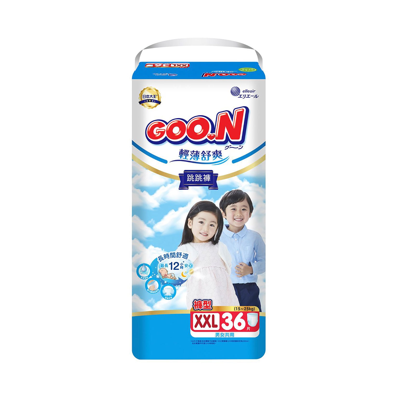 Трусики-підгузки Goo.N Slim &amp; Comfortable розмір 6XXL (15-25 кг), 36 шт