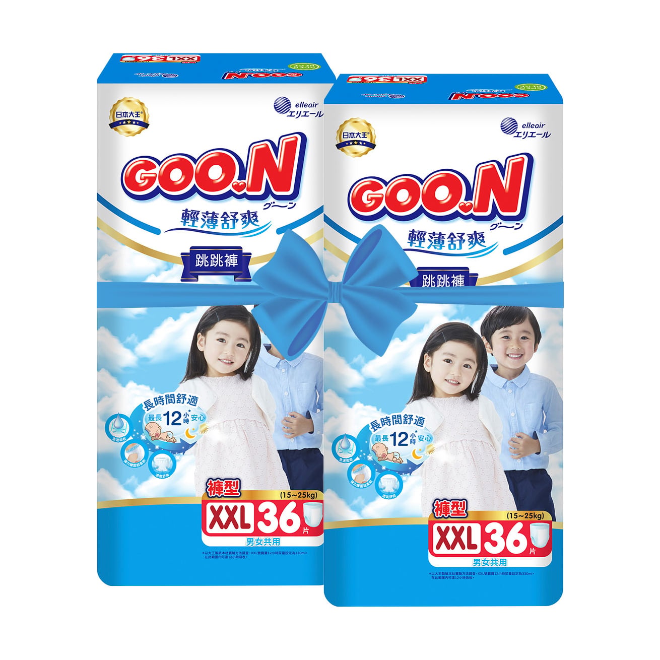 Трусики-підгузки Goo.N Slim &amp; Comfortable розмір 6XXL (15-25 кг), 2*36 шт