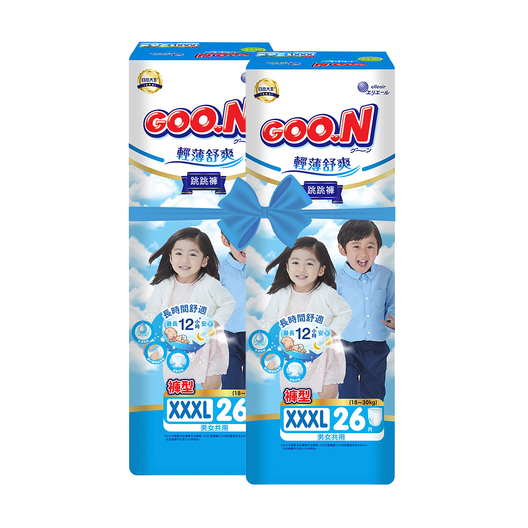 Трусики-підгузки Goo.N Slim &amp; Comfortable розмір 7XXXL (18-30 кг), 2*26 шт