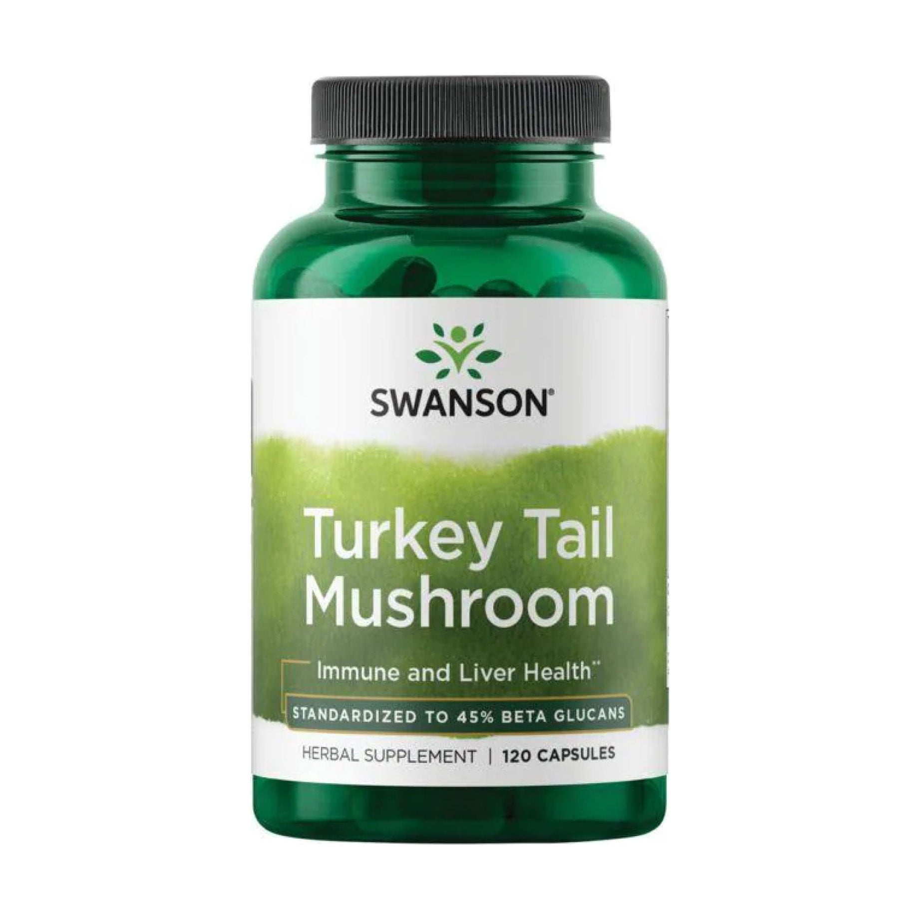 Трутовик різнокольоровий Swanson Turkey Tail Mushroom, 120 капсул