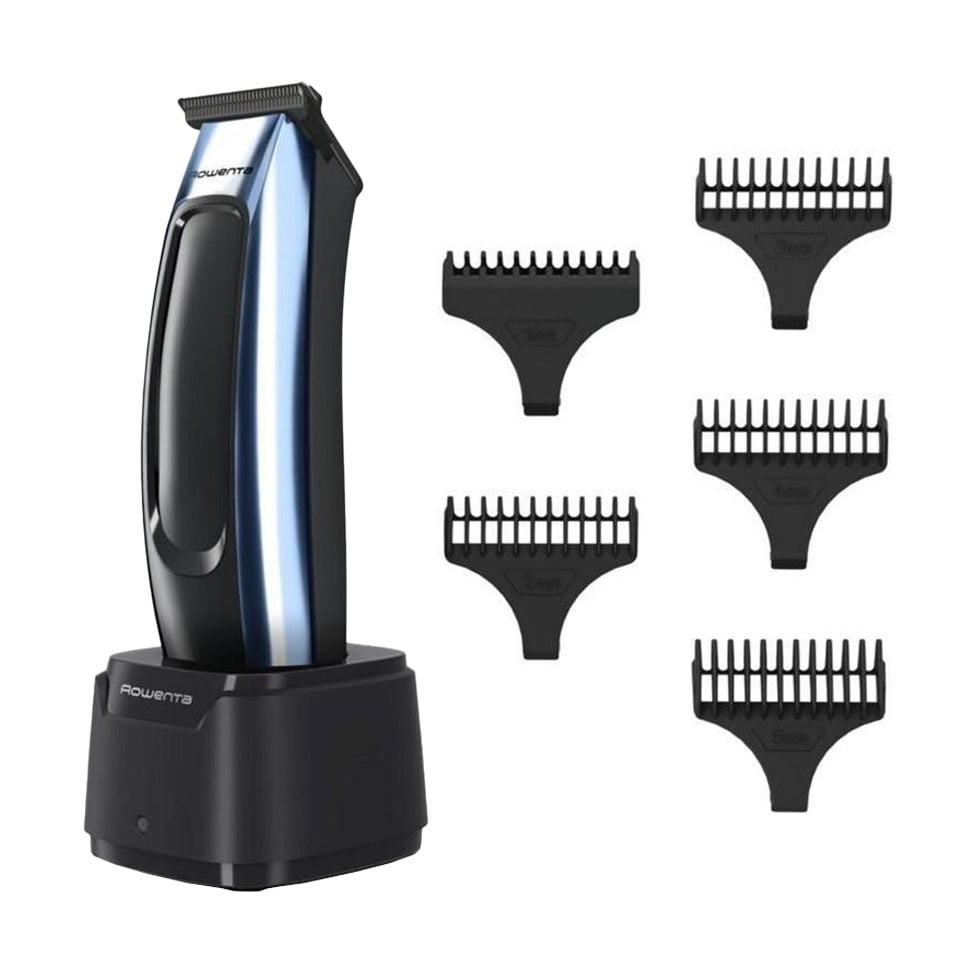 Тример для голови та бороди Rowenta Barber Experience 5 насадок, чорно-синій  (TN1851E0)