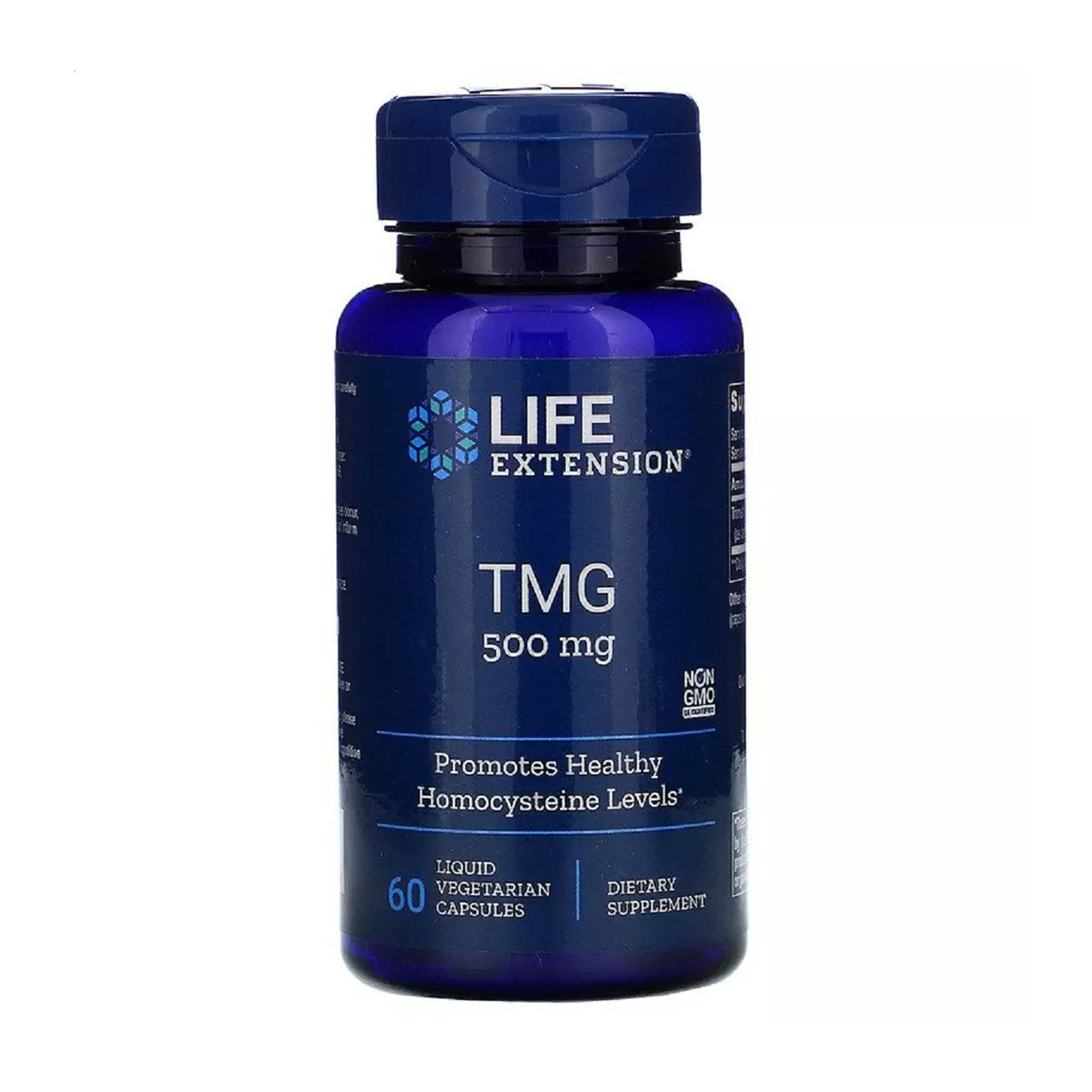 Триметилгліцин Life Extension TMG 500 мг, 60 капсул