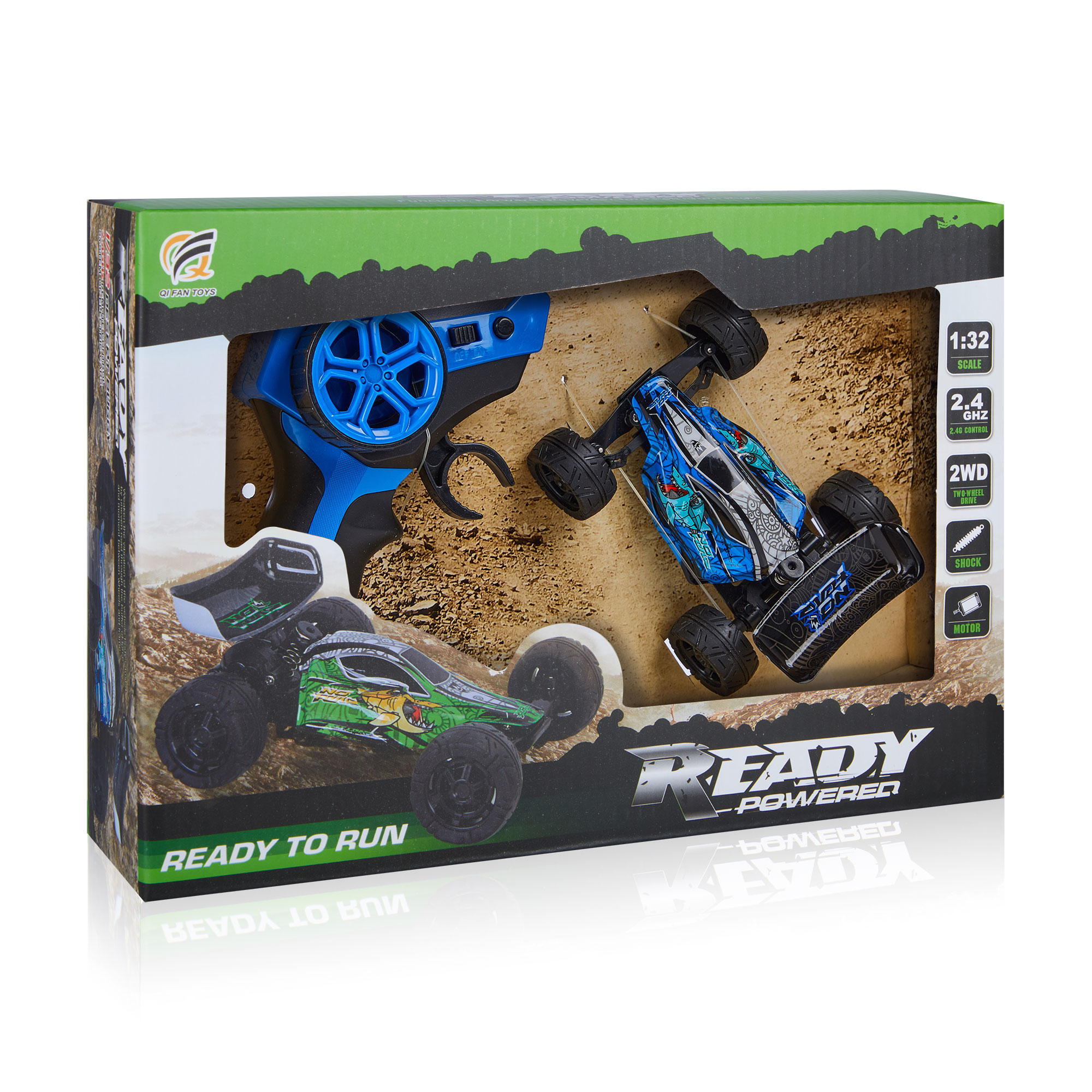 Трюковий автомобіль на радіокеруванні Qi Fan Toys синій (Q15 blue)