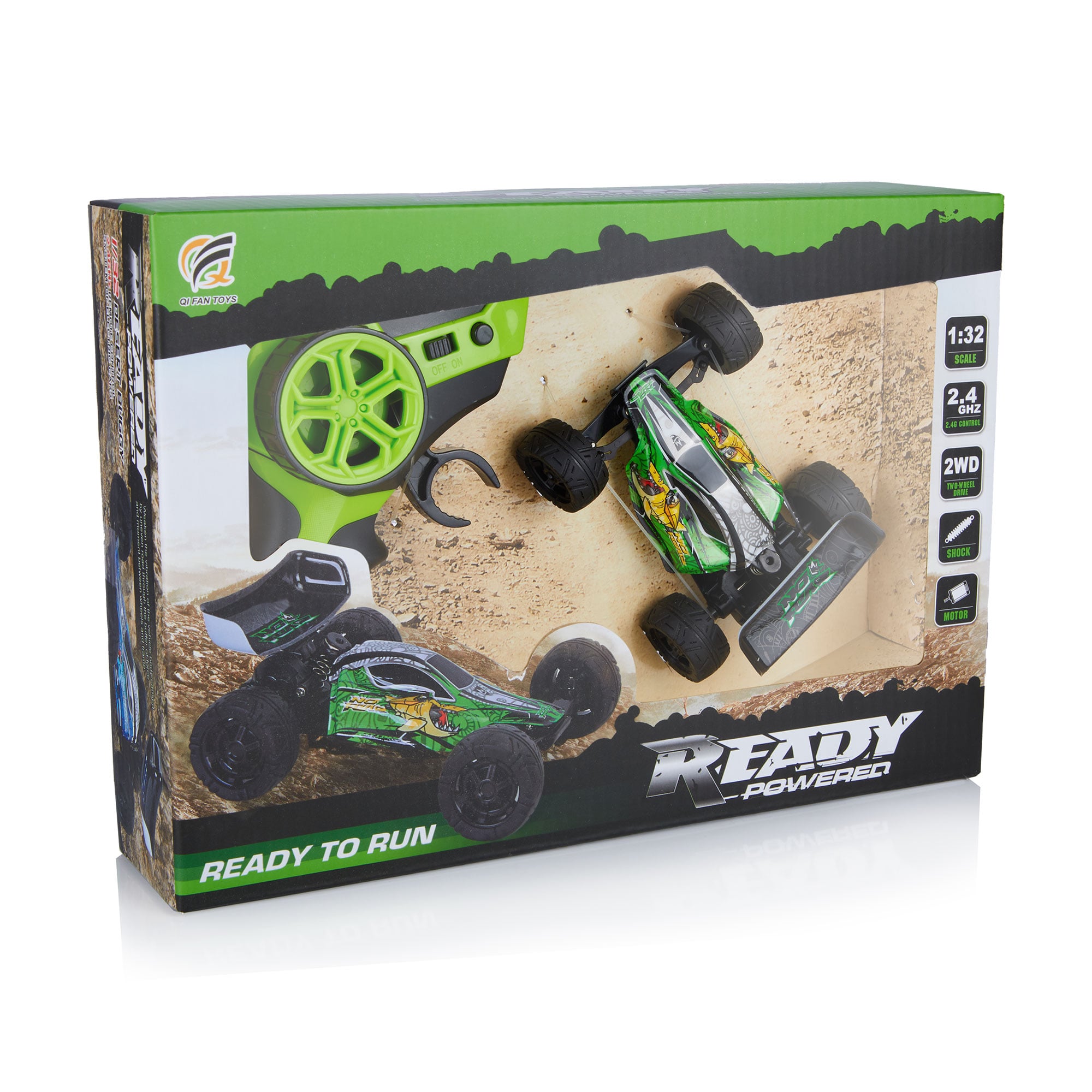 Трюковий автомобіль на радіокеруванні Qi Fan Toys зелений (Q15 green)