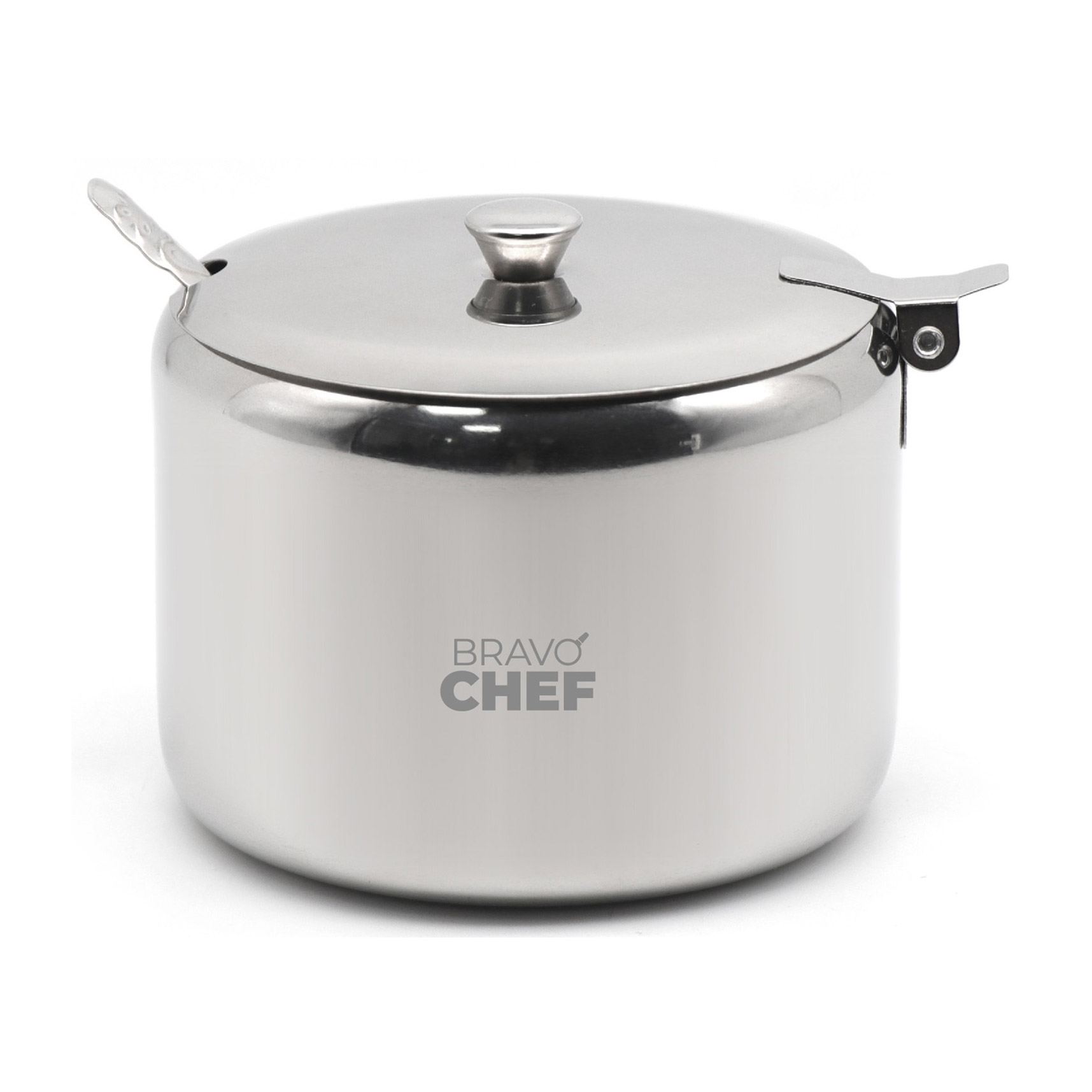 Цукорниця BRAVO CHEF з ложкою, 8.5*8*7.5 см (BC-5101/8.5)