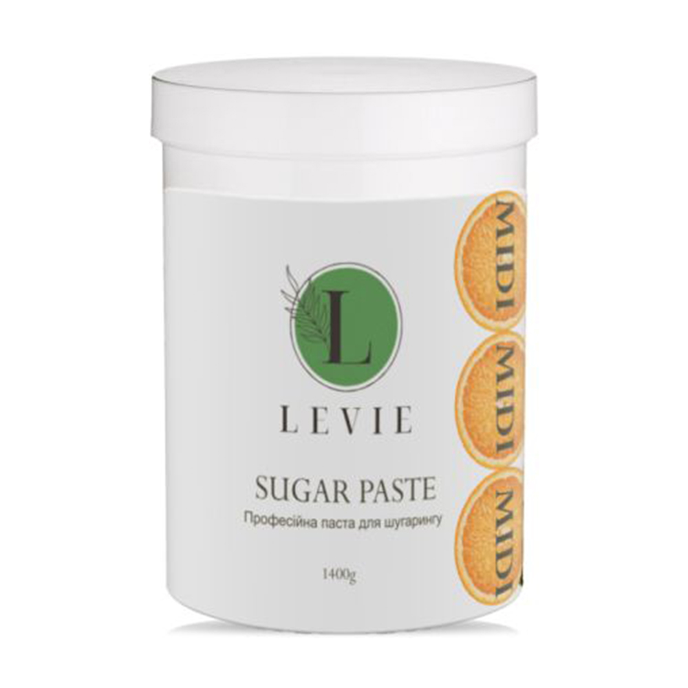 Цукрова паста для шугарингу Levie Sugar Paste Midi Апельсин, 1.4 кг