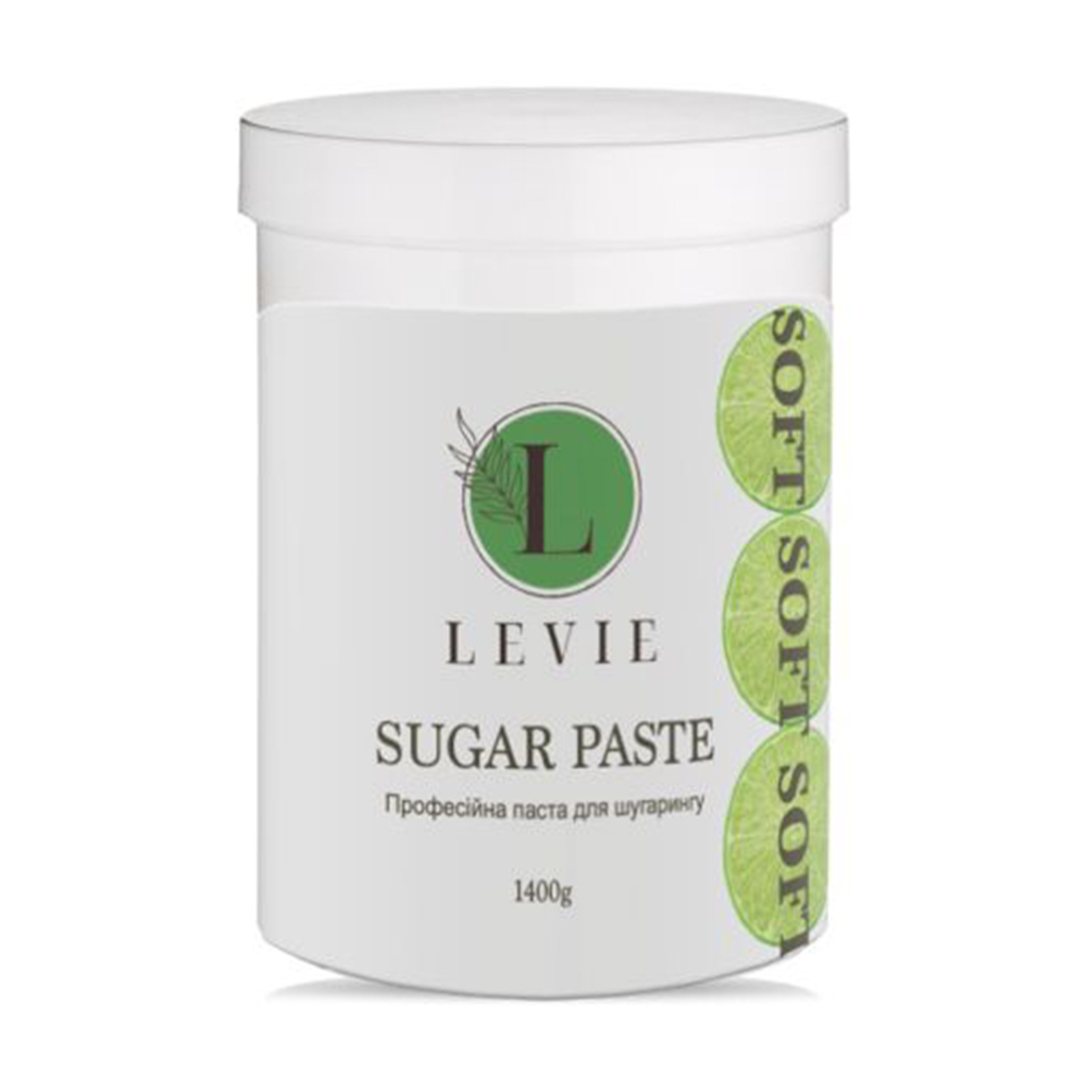 Цукрова паста для шугарингу Levie Sugar Paste Soft Лайм, 1.4 кг