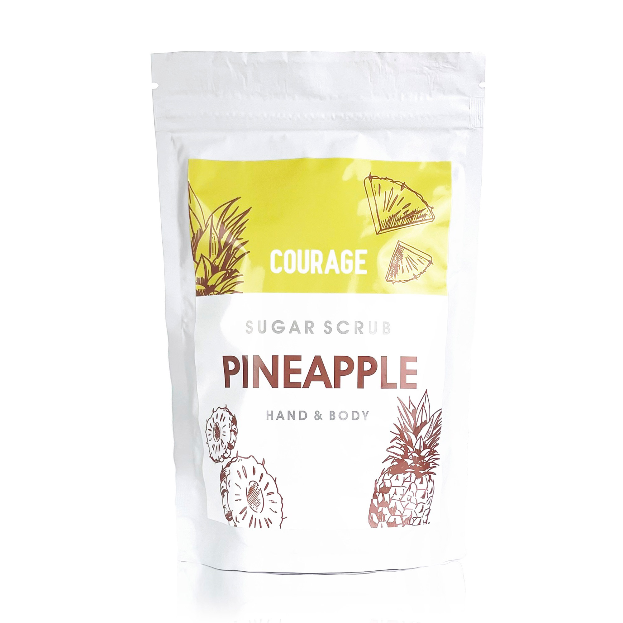 Цукровий скраб для рук та тіла Courage Hands &amp; Body Sugar Scrub Ананас, 50 г