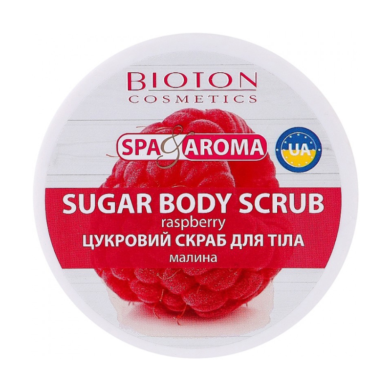 Цукровий скраб для тіла Bioton Cosmetics Spa &amp; Aroma Sugar Body Scrub Малина, 250 мл