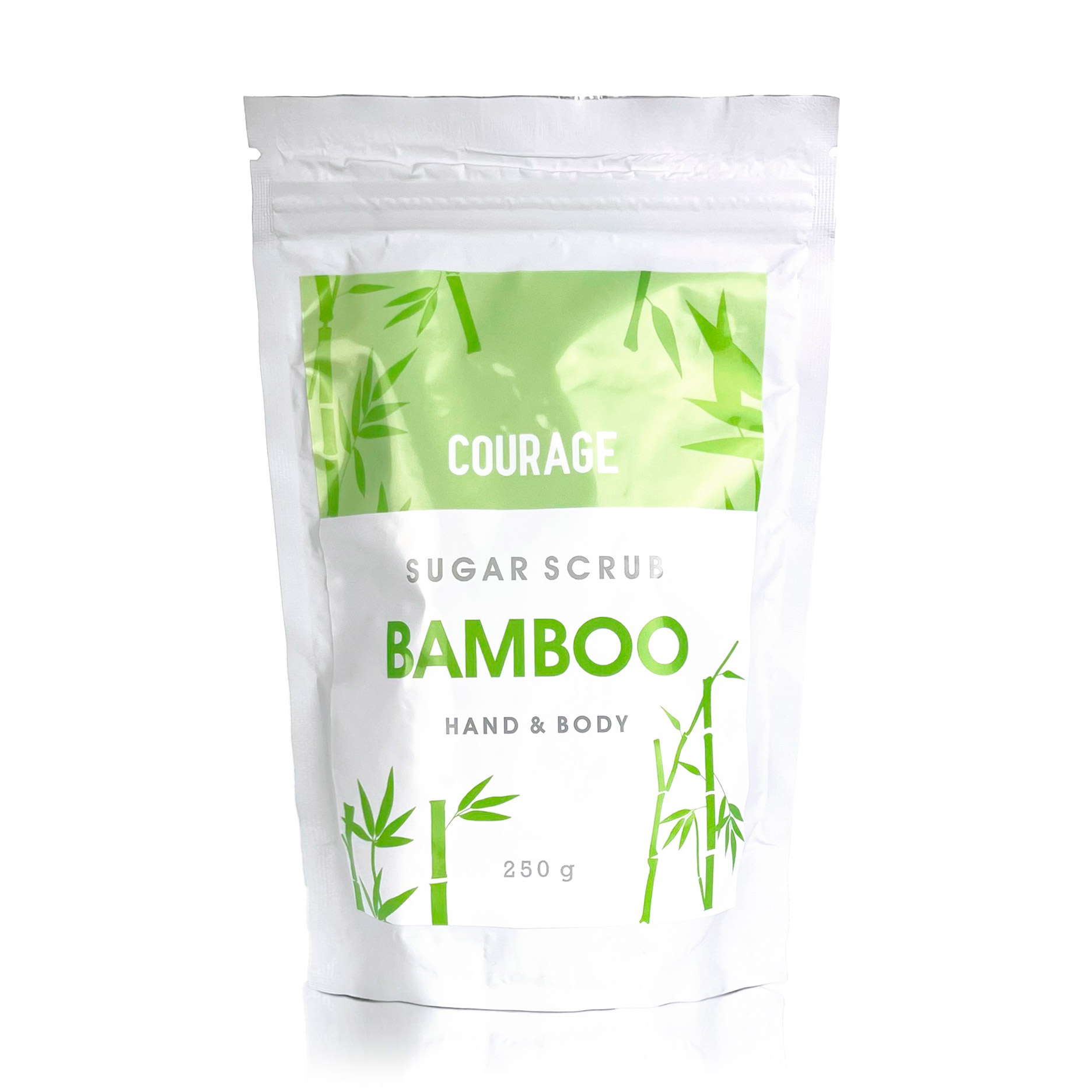 Цукровий скраб для тіла Courage Bamboo Hands &amp; Body Sugar Scrub Бамбук, 250 г