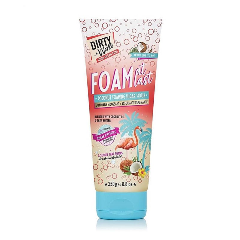 Цукровий скраб для тіла Dirty Works Foam At Last Coconut Foaming Sugar Scrub, 250 г