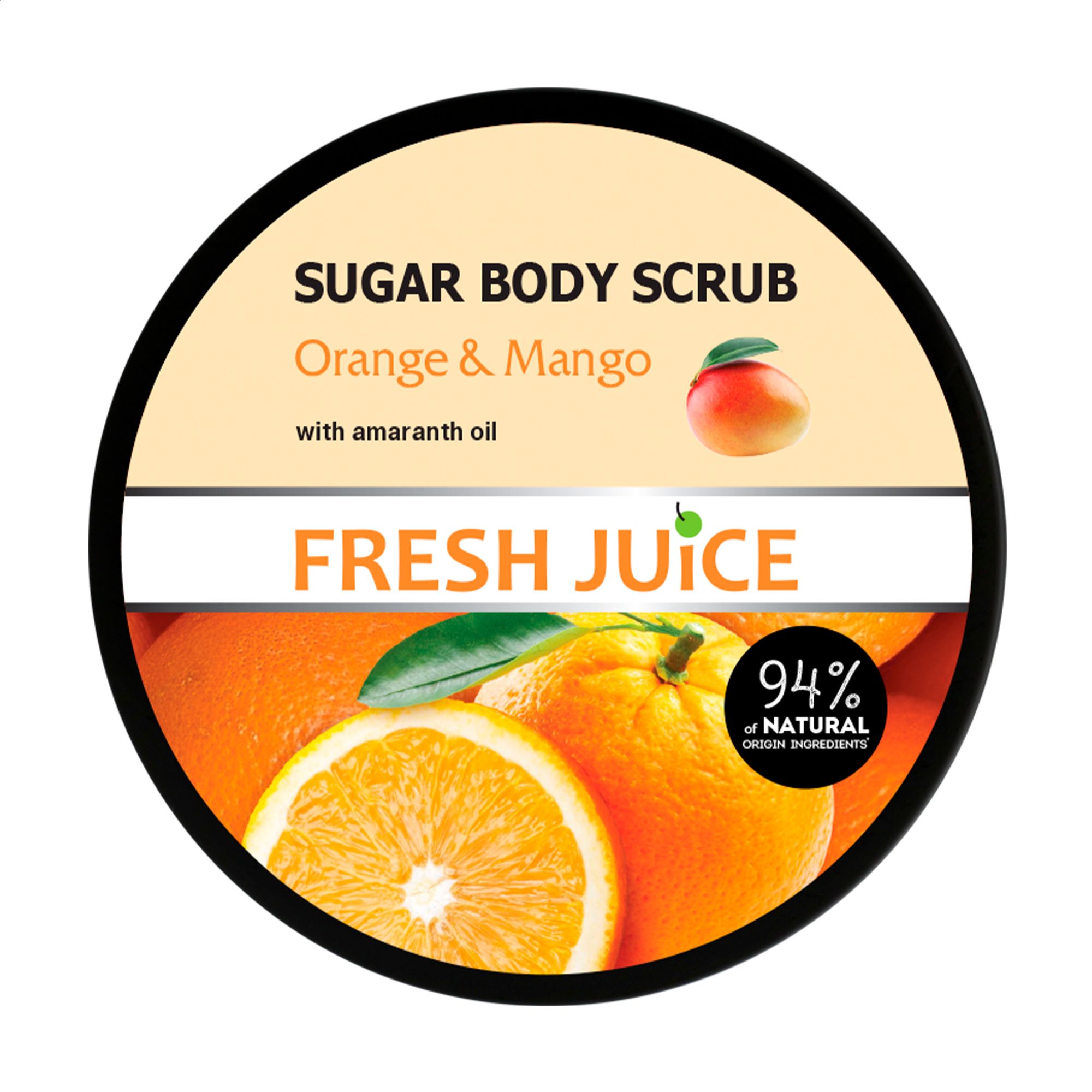 Цукровий скраб для тіла Fresh Juice Orange and Mango Апельсин та Манго, 225 мл