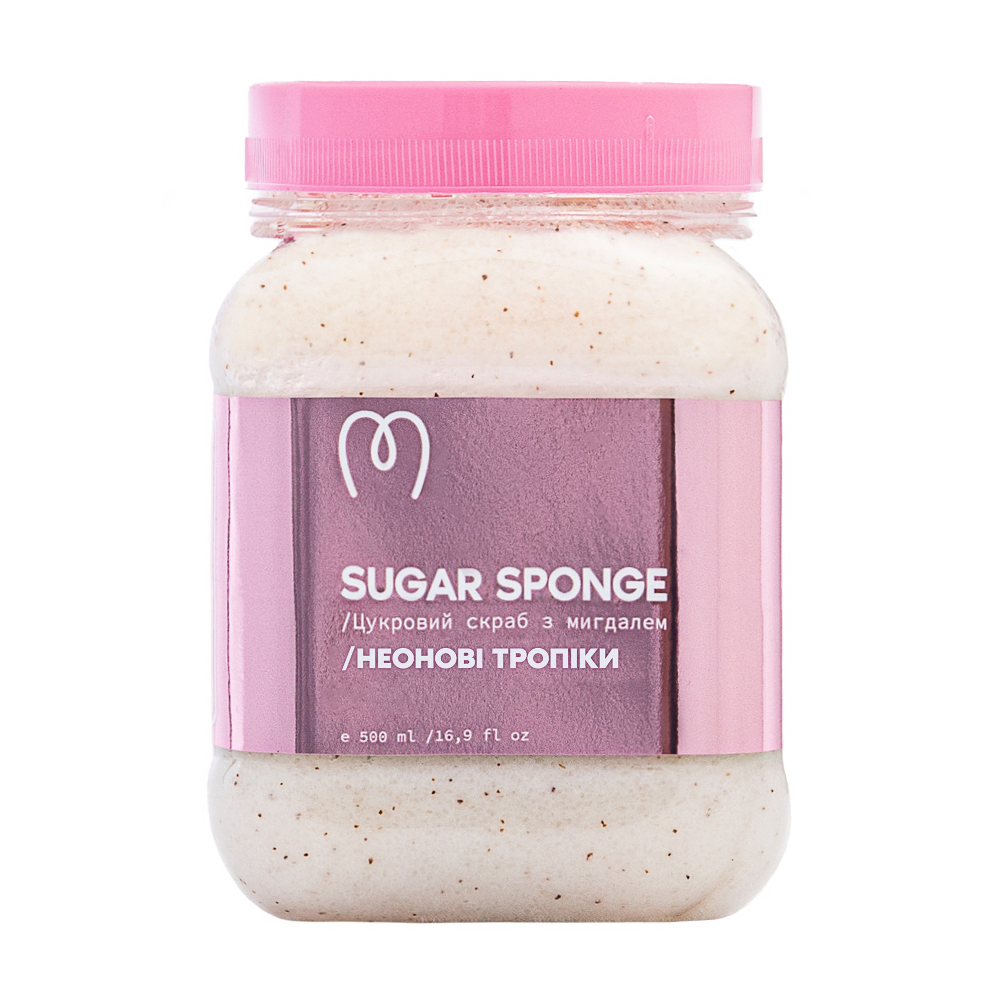 Цукровий скраб для тіла Mary Babe Sugar Sponge Неонові тропіки, з мигдалем, 500 мл