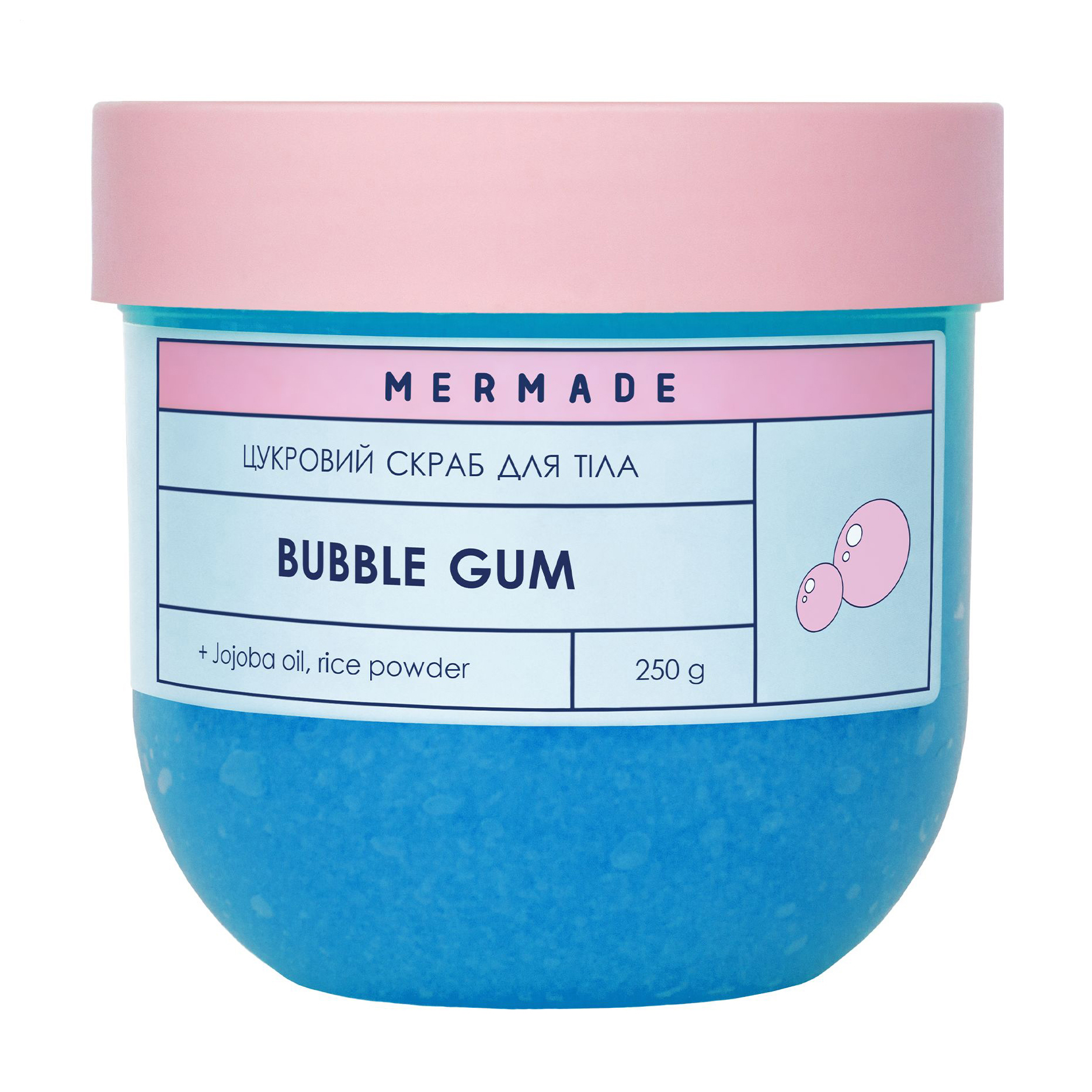 Цукровий скраб для тіла Mermade Bubble Gum, 250 г
