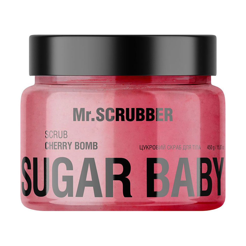 Цукровий скраб для тіла Mr.Scrubber Sugar Baby Cherry Bomb Scrub, 450 г