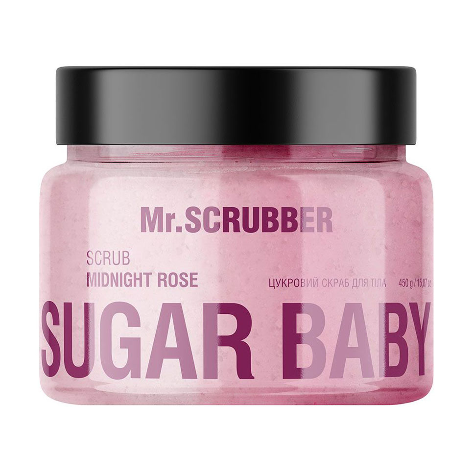 Цукровий скраб для тіла Mr.Scrubber Sugar Baby Midnight Rose Scrub, 450 г