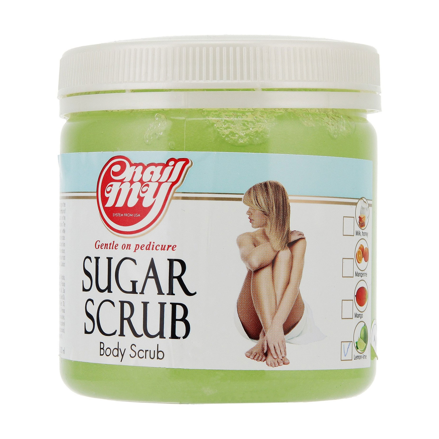 Цукровий скраб для тіла та ніг My Nail Sugar Scrub Лимон, 473 мл