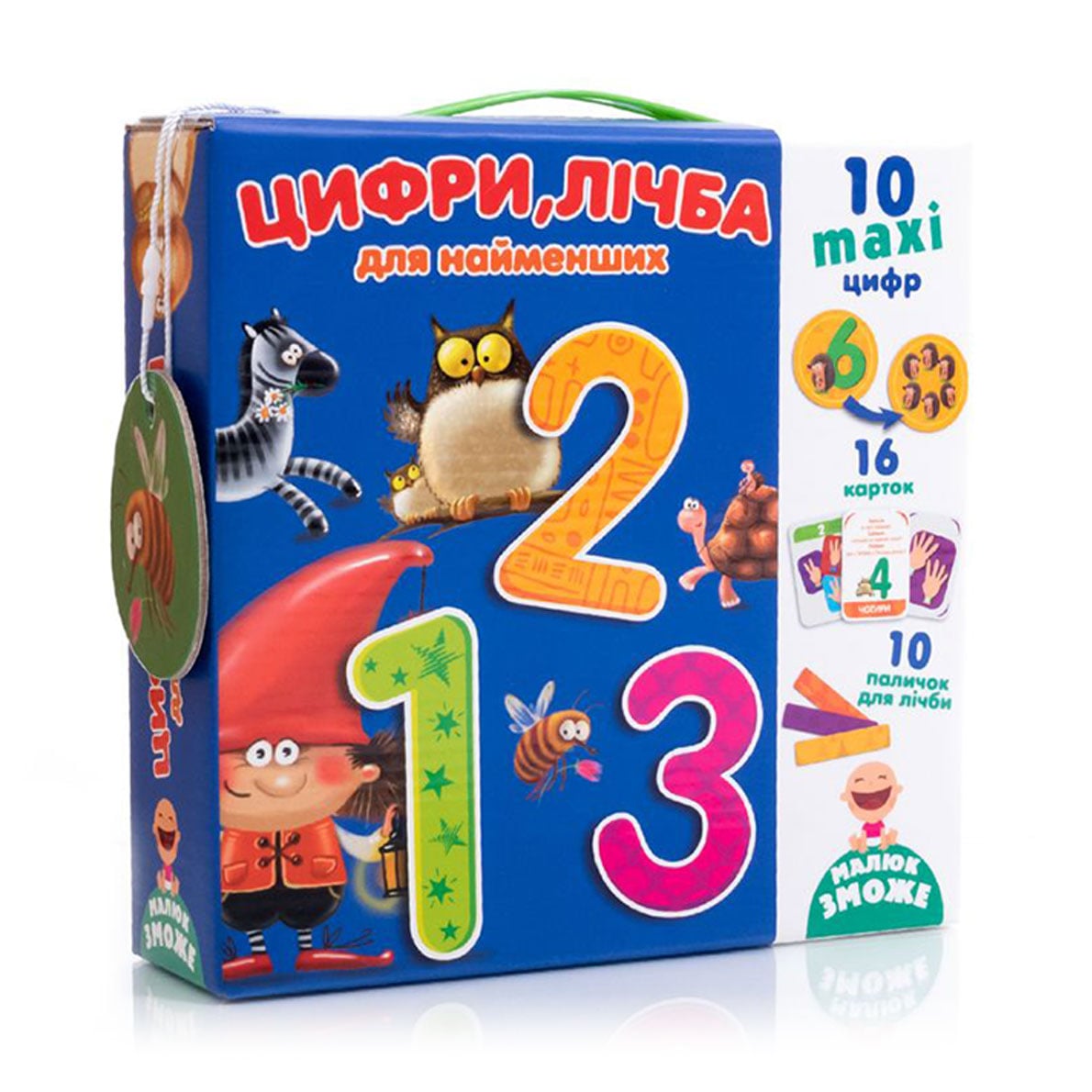 Цифри Vladi Toys лічба для найменших, українською мовою, 36 деталей, від 3 років (VT2911-09)