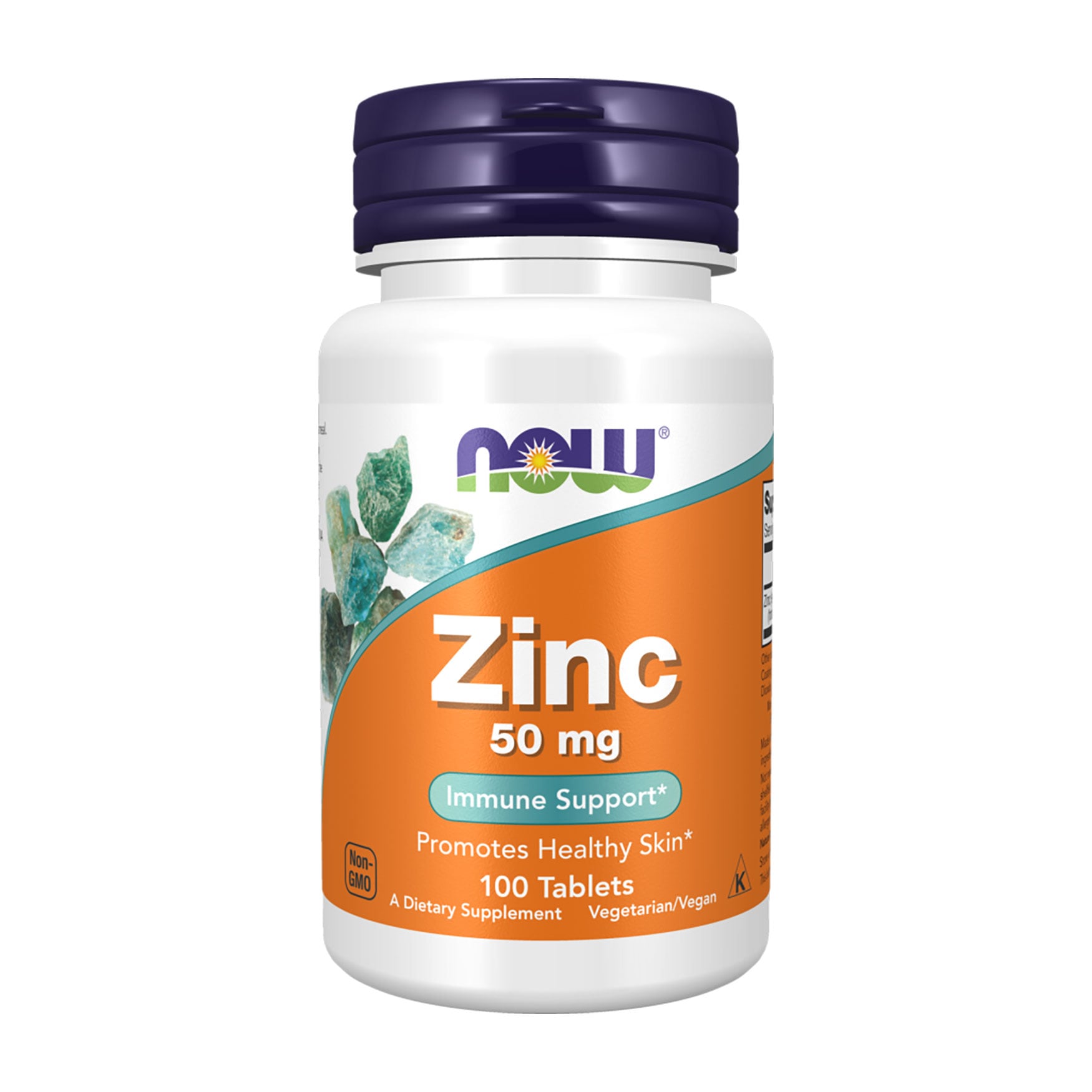 Цинк глюконат NOW Foods Zinc 50 мг, 100 таблеток