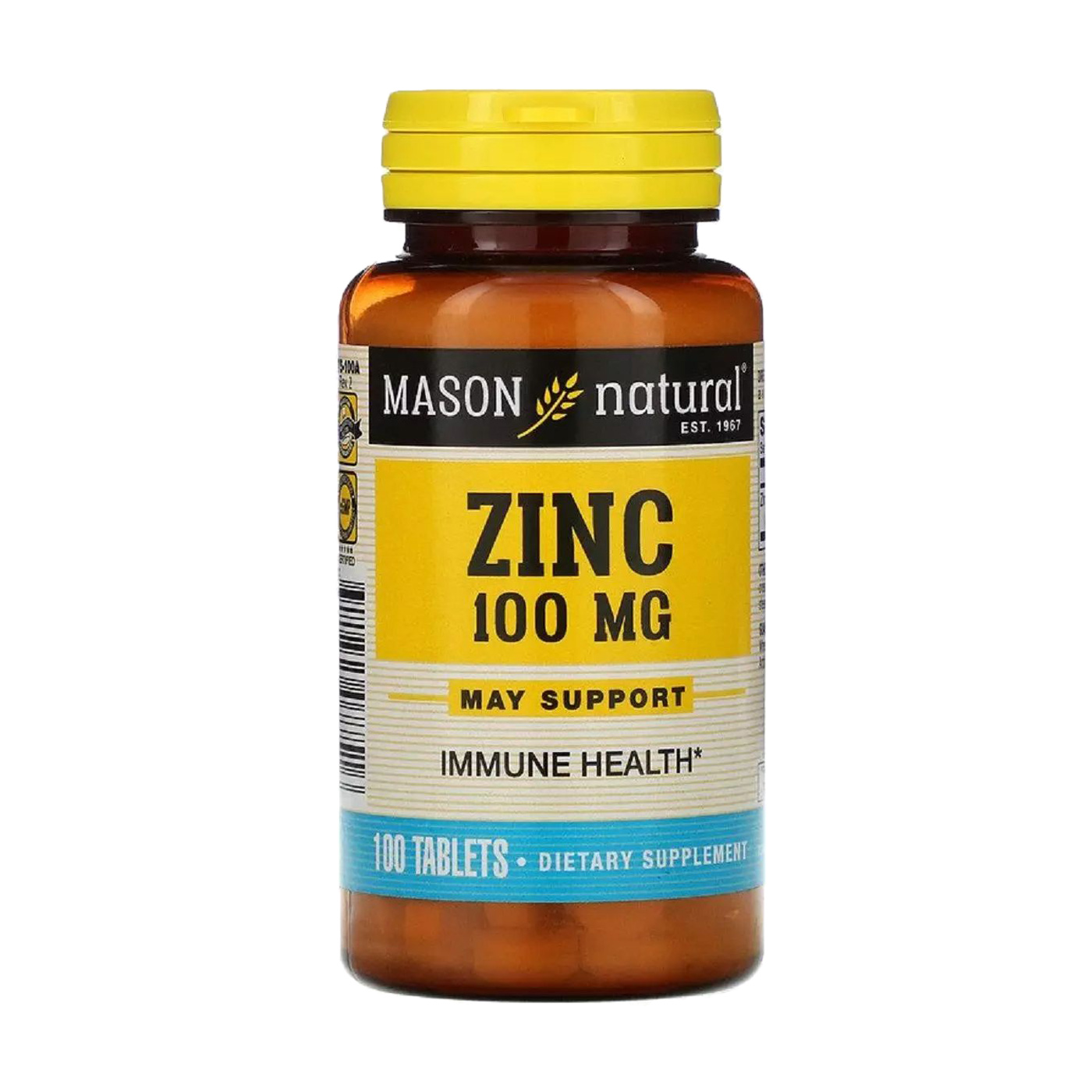 Цинк Mason Natural Zinc 100 мг, 100 таблеток