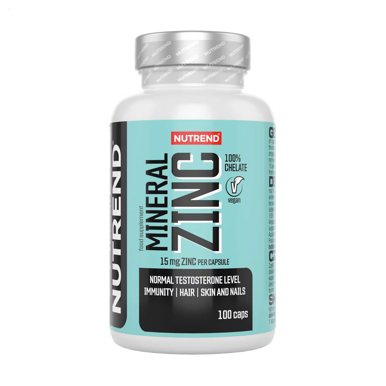 Цинк Nutrend Mineral Zinc 100 % Chelate Цинк хелатний, 100 капсул