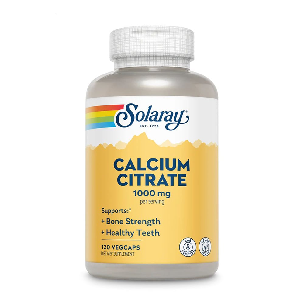Цитрат кальцію Solaray Calcium Citrate 1000 мг, 120 вегетеріанських капсул