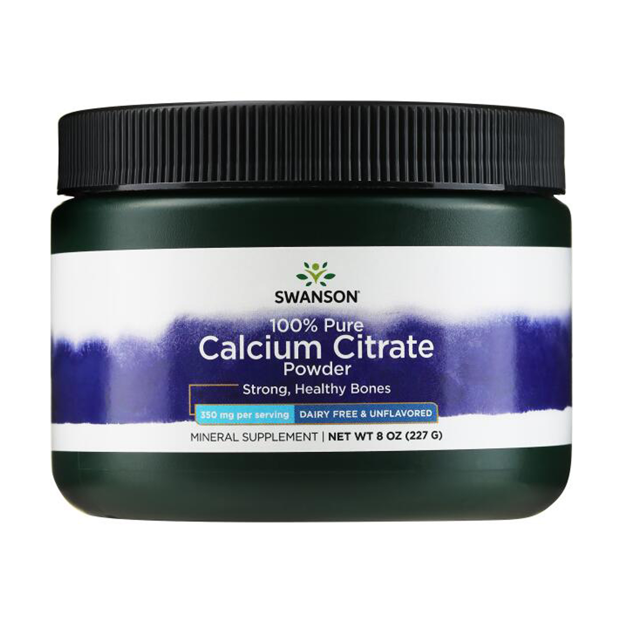 Цитрат кальцію Swanson 100% Pure Calcium Citrate Powder 350 мг, в порошку, 227 г