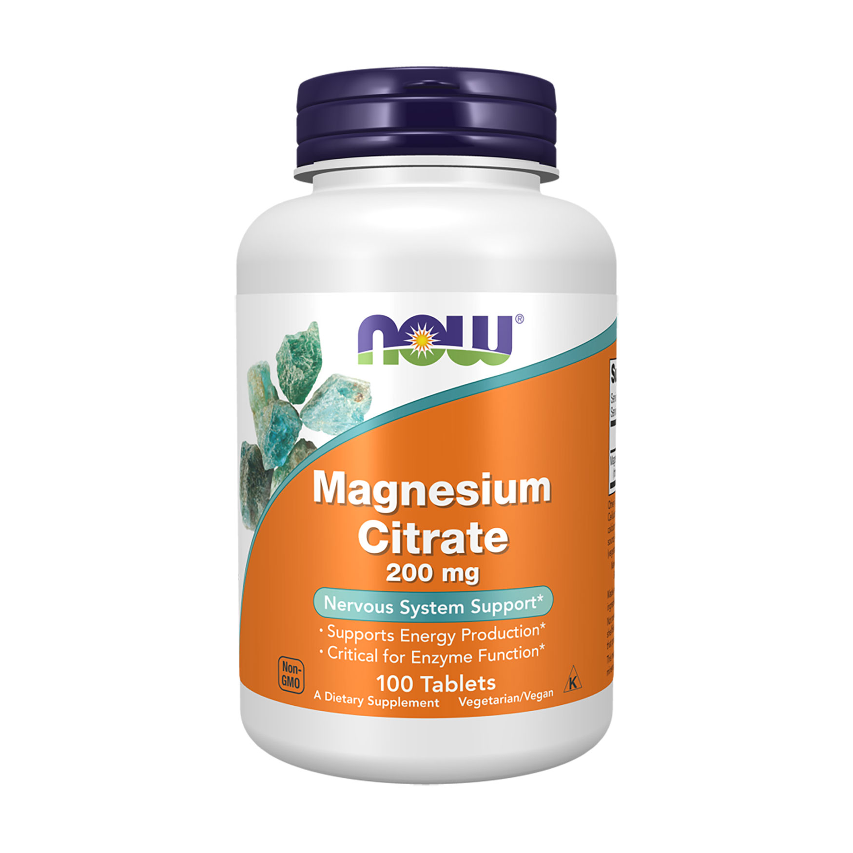 Цитрат магнія Now Foods Magnesium Citrate 200 мг, 100 таблеток