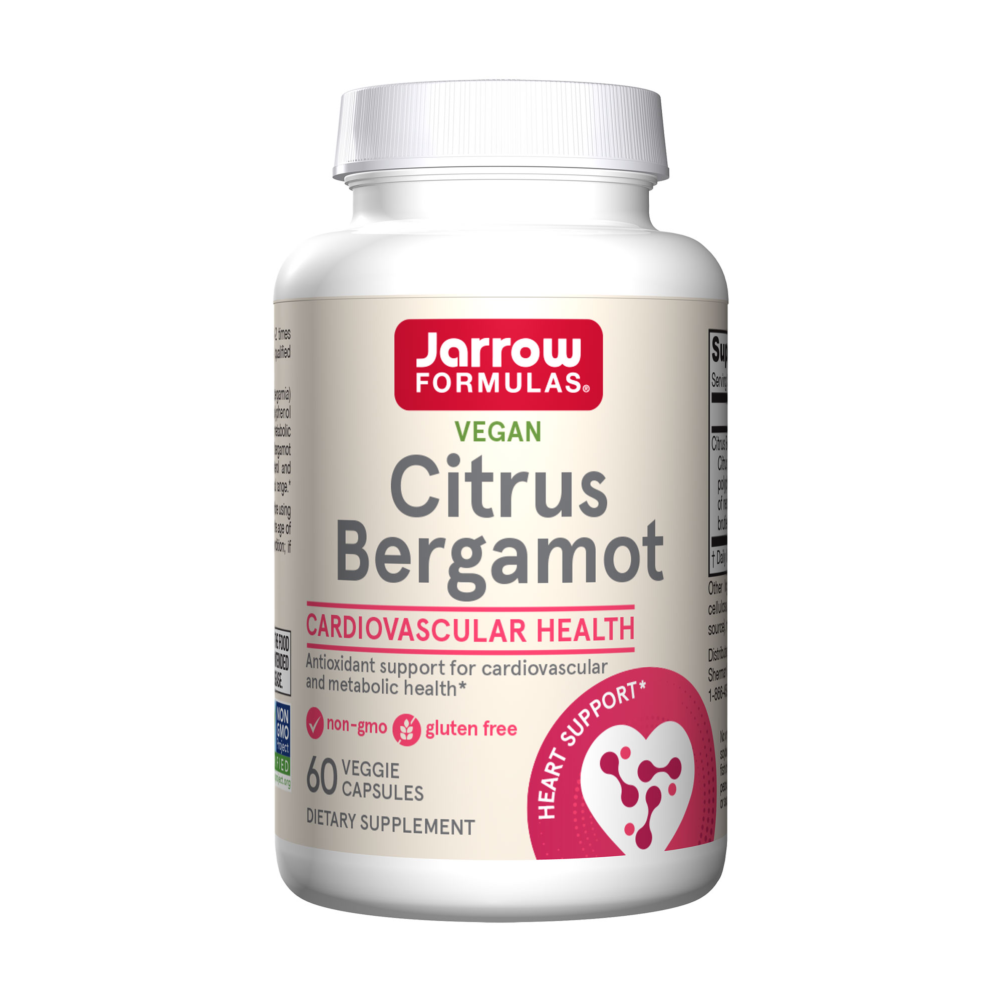 Цитрусовий бергамот Jarrow Formulas Citrus Bergamot, 60 вегетаріанських капсул