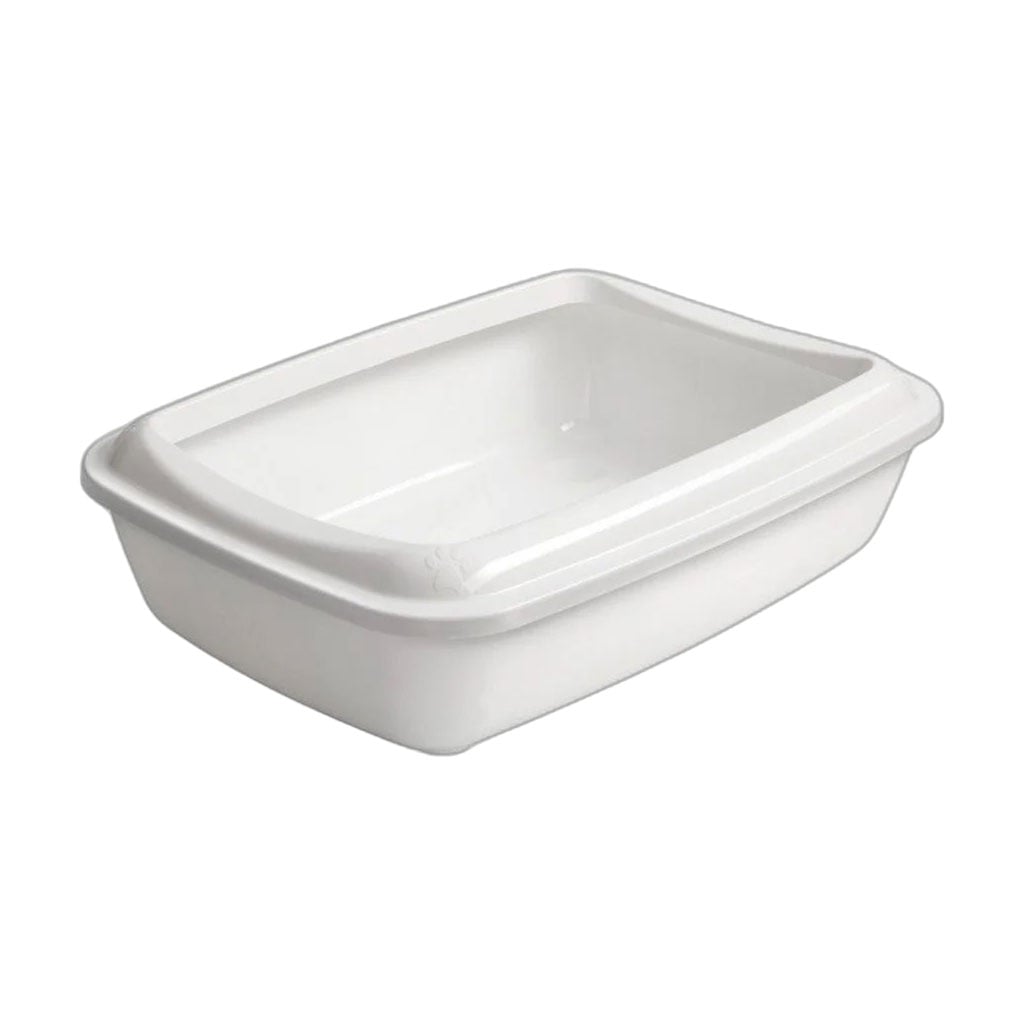 Туалет для котів під наповнювач AnimAll CNR-106 з лопаткою, 50*37*13.5 см, білий (160435)