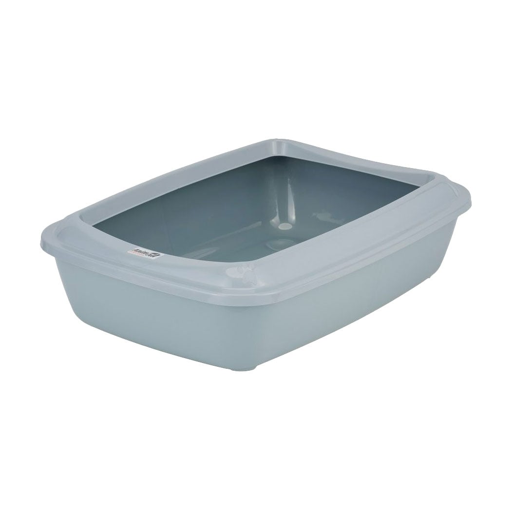 Туалет для котів під наповнювач AnimAll CNR-106 з лопаткою, 50*37*13.5 см, сірий (160428)