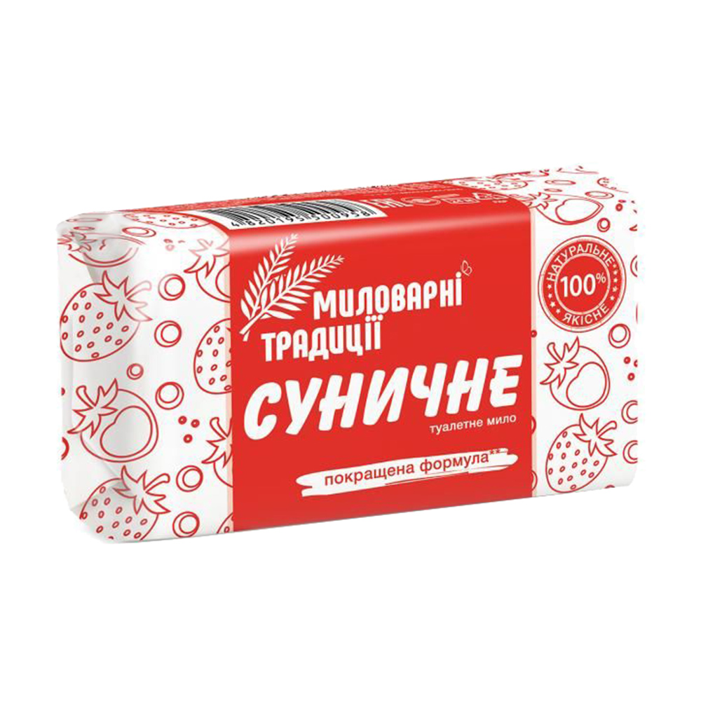 Туалетне мило Миловарні традиції суничне, 180 г