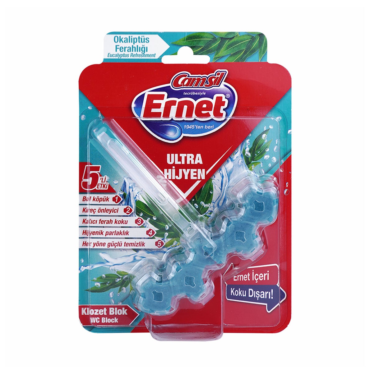 Туалетний блок Ernet Ultra Hygiene Евкаліптова свіжість, 50 г